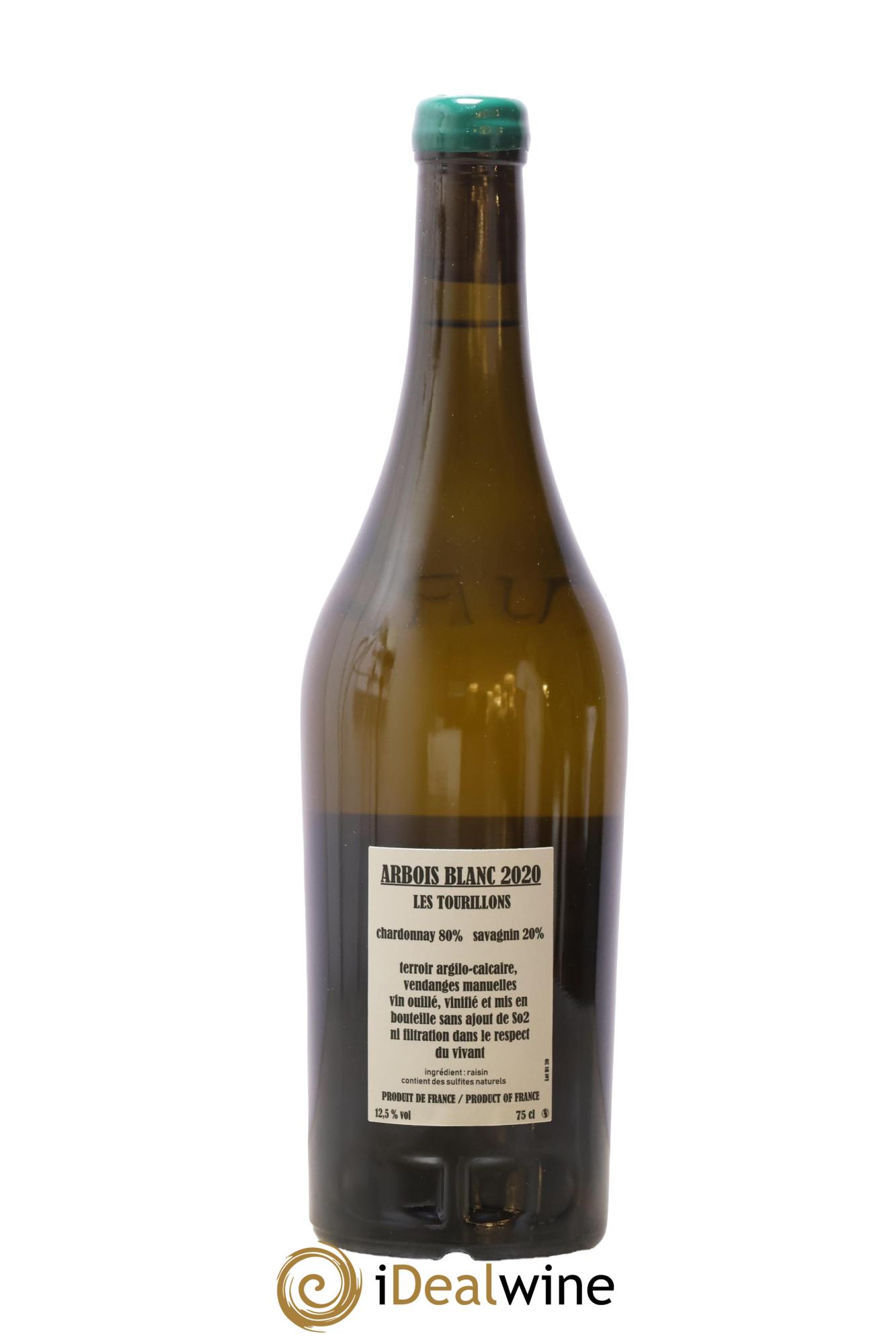 Arbois Chardonnay Savagnin Les Tourillons Adeline Houillon & Renaud Bruyère 2020 - Lot de 1 bouteille - 1