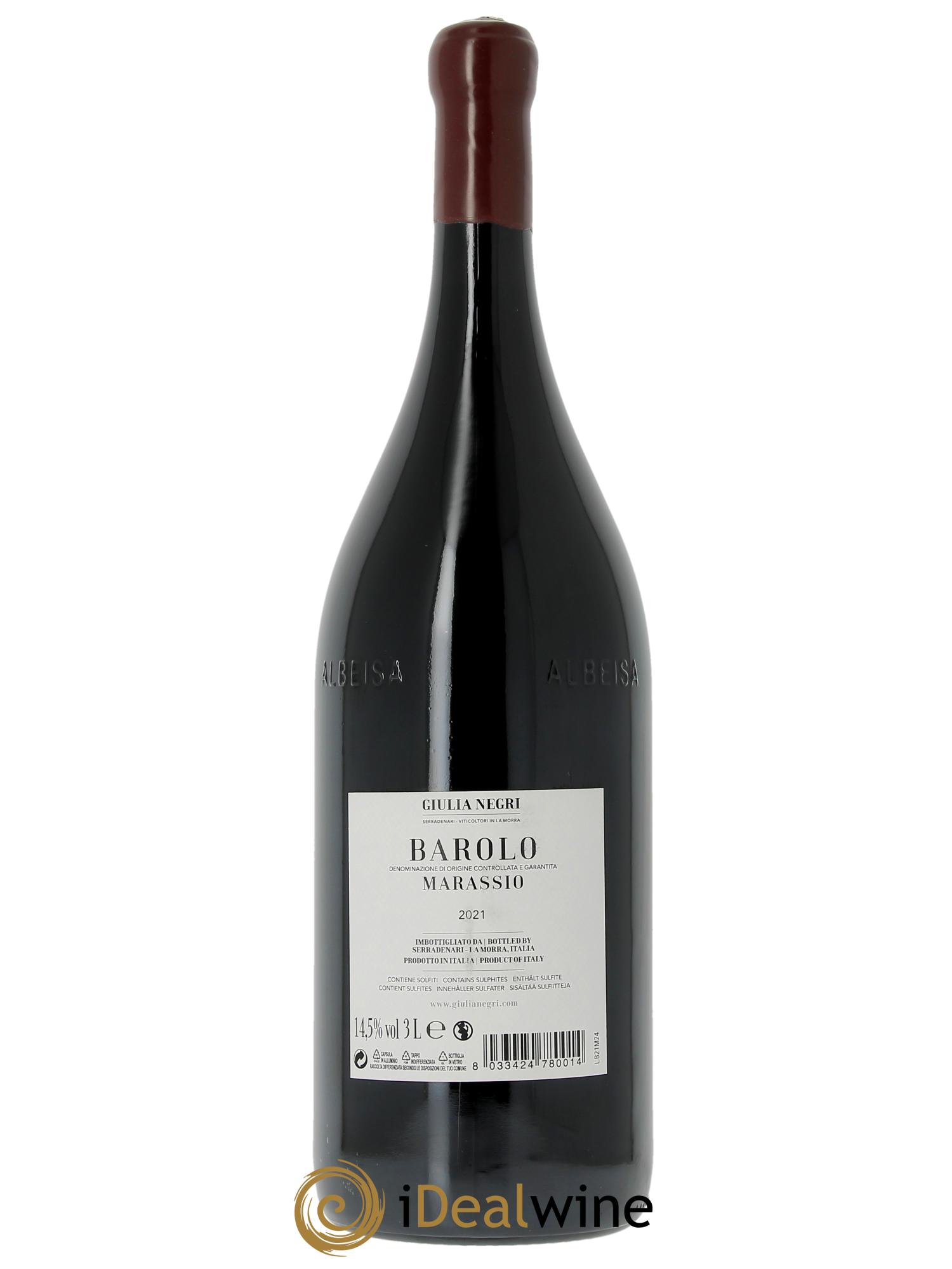 Barolo DOCG Barolo Marassio Giulia Negri 2021 - Posten von 1 Doppel-Magnum - 2