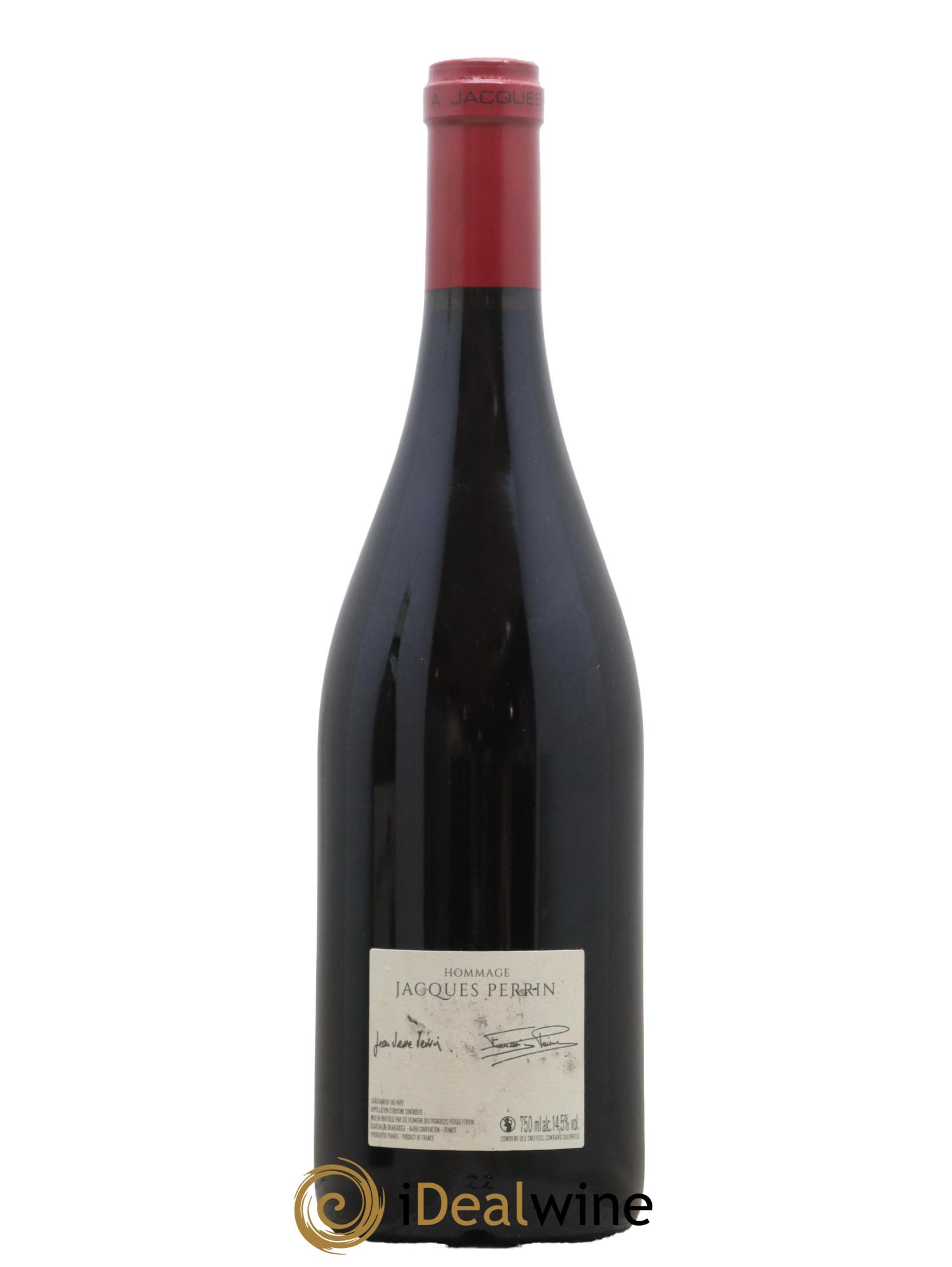 Châteauneuf-du-Pape Château de Beaucastel Hommage à Jacques Perrin Famille Perrin 2018 - Lot de 1 bouteille - 1