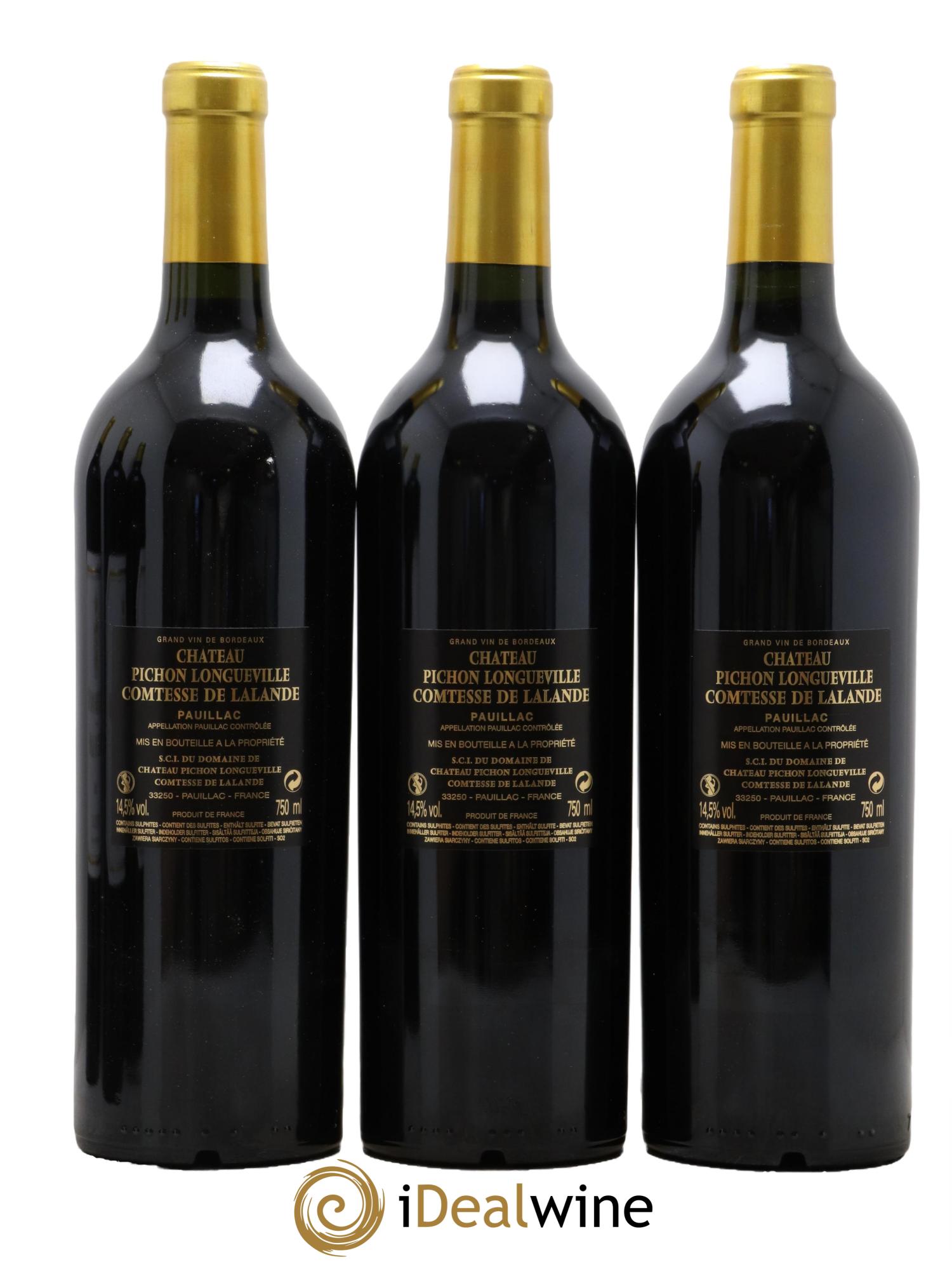 Château Pichon Longueville Comtesse de Lalande 2ème Grand Cru Classé 2018 - Lotto di 6 bottiglie - 2