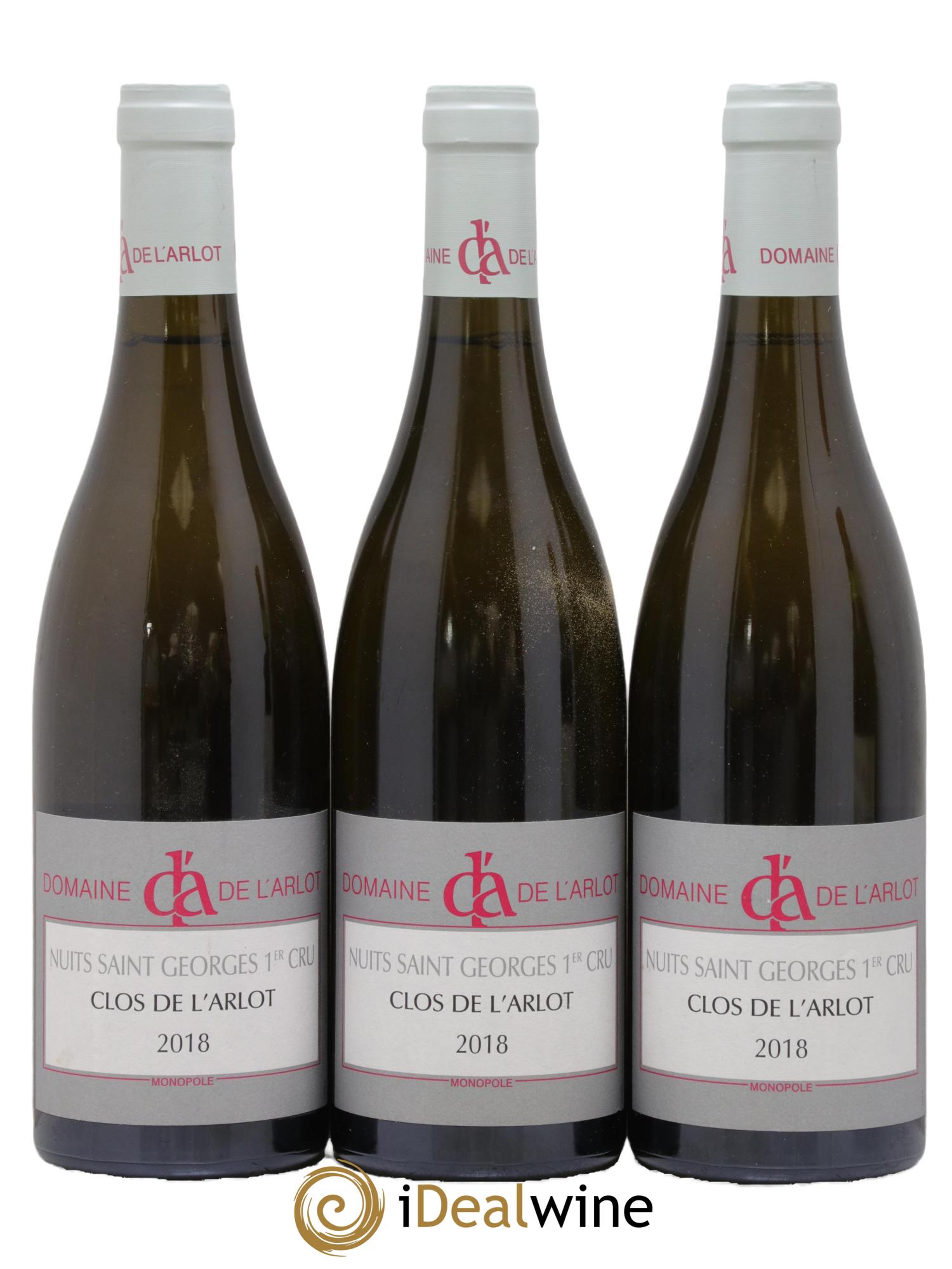 Nuits-Saint-Georges 1er Cru Clos de l'Arlot Domaine de l'Arlot 2018 - Lot de 3 bouteilles - 0