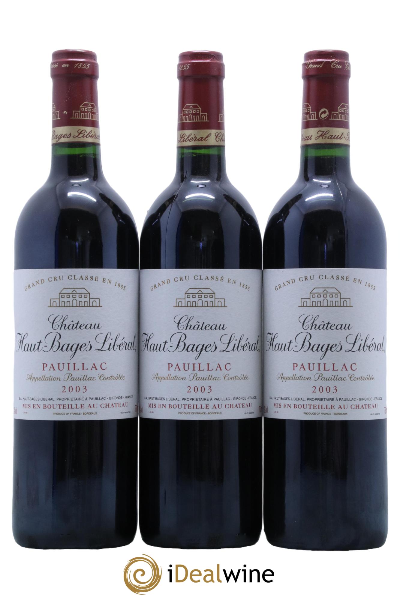 Château Haut Bages Libéral 5ème Grand Cru Classé 2003 - Lot de 12 bouteilles - 2