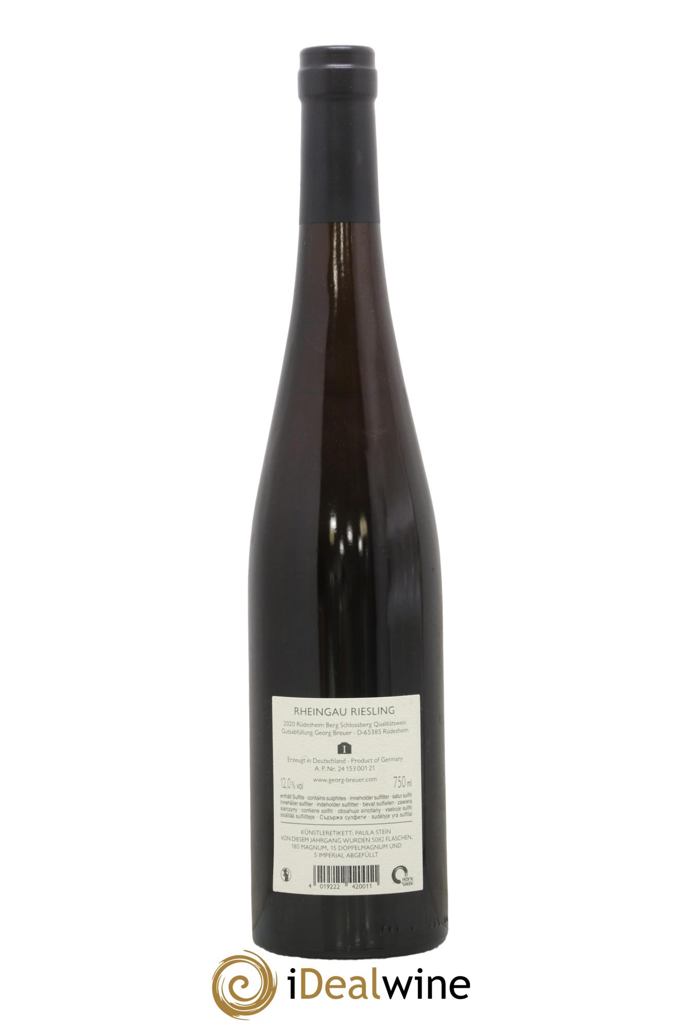 Riesling Rüdesheim Berg Schlossberg Georg Breuer 2020 - Posten von 1 Flasche - 1