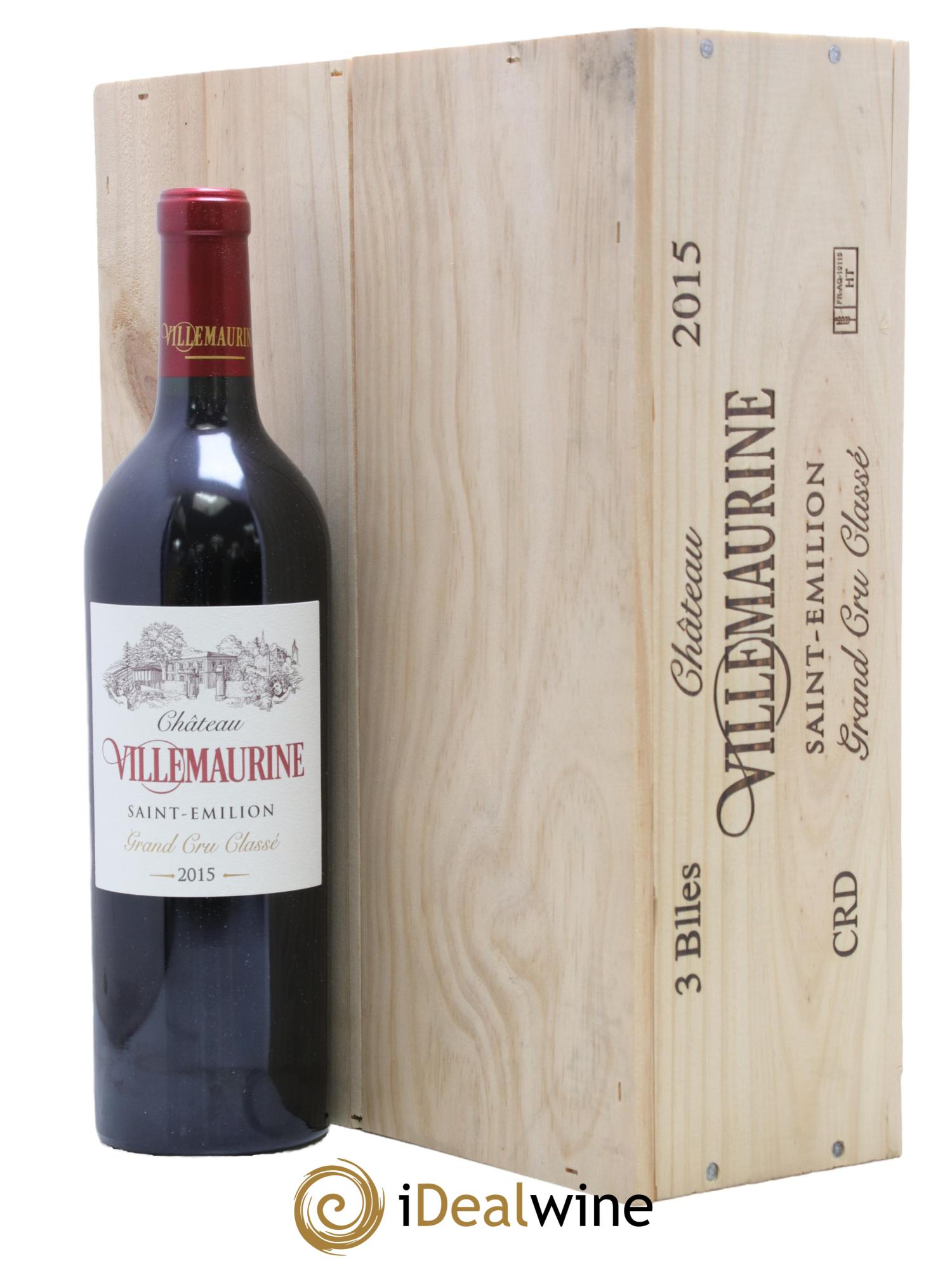 Château Villemaurine Grand Cru Classé 2015 - Lot of 3 bottles - 1