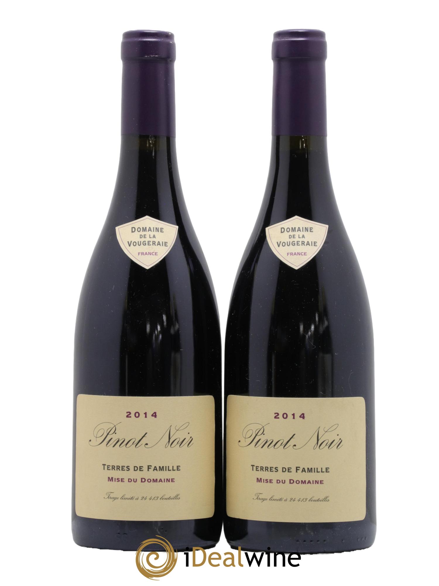 Bourgogne Pinot Noir Terres de Famille La Vougeraie 2014 - Lot de 2 bouteilles - 0