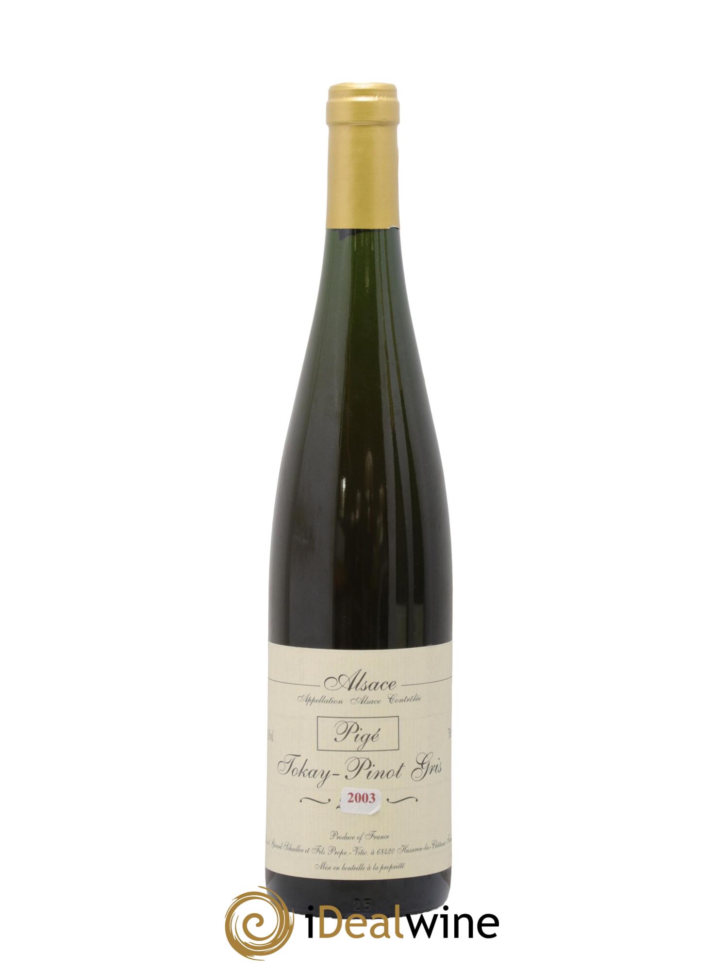 Alsace Pinot Gris (Tokay) Gérard Schueller (Domaine) Pigé - Lot de 1 bouteille - 0