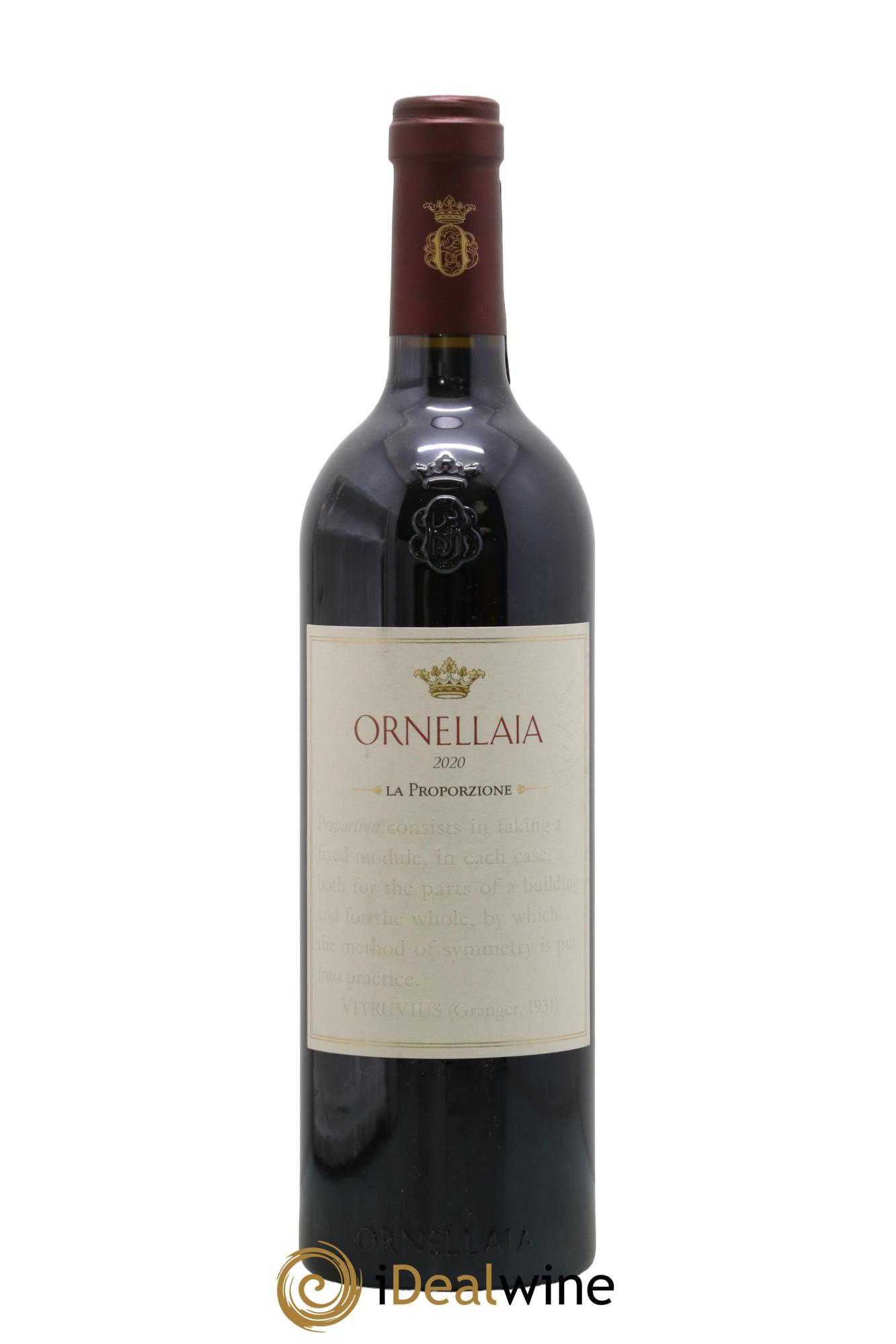 Italie Bolgheri La Proporzione Ornellaia 2020 - Lot de 1 bouteille - 0