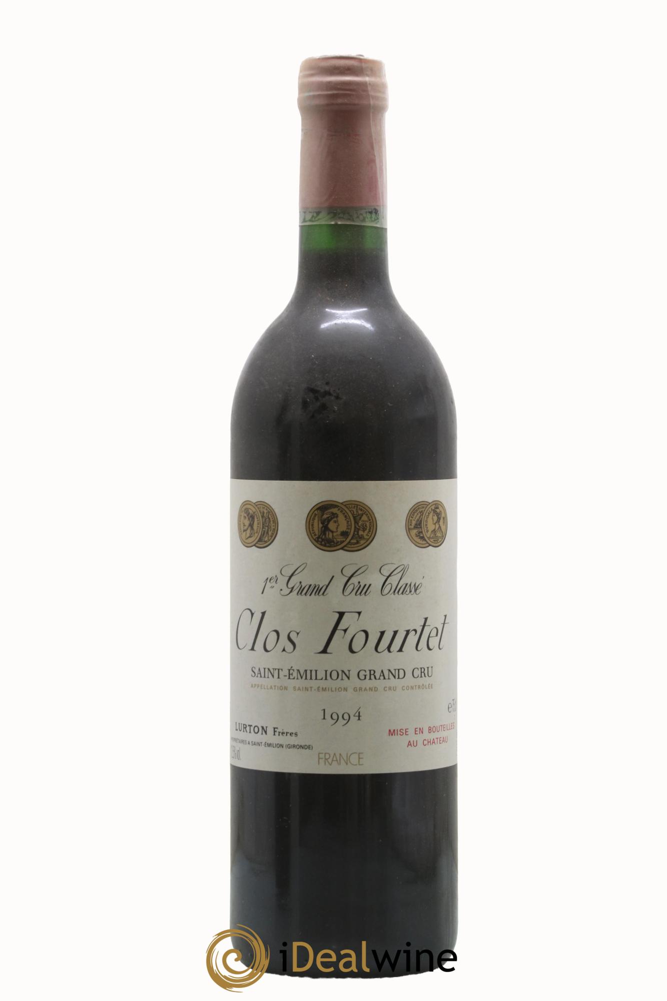 Clos Fourtet 1er Grand Cru Classé B 1994 - Posten von 1 Flasche - 0