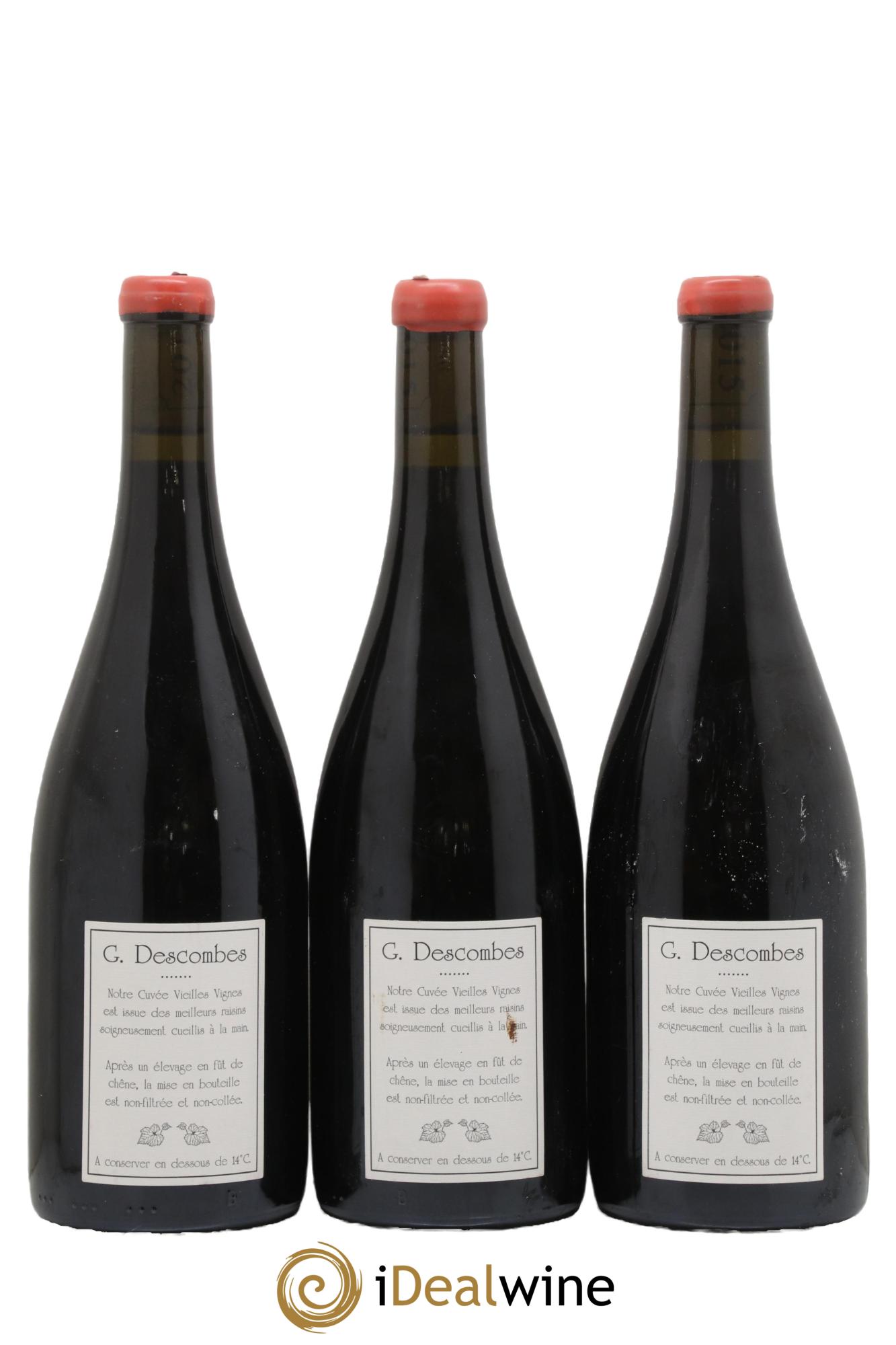 Régnié Vieilles Vignes Georges Descombes (Domaine) 2015 - Lot de 3 bouteilles - 1