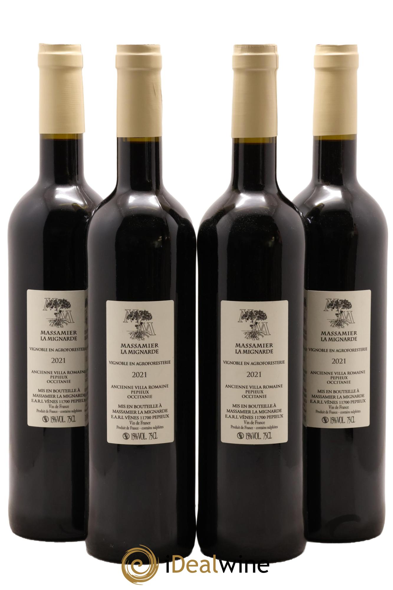 Vin de France Domus Maximus Château Massamier La Mignarde 2021 - Lot of 4 bottles - 1
