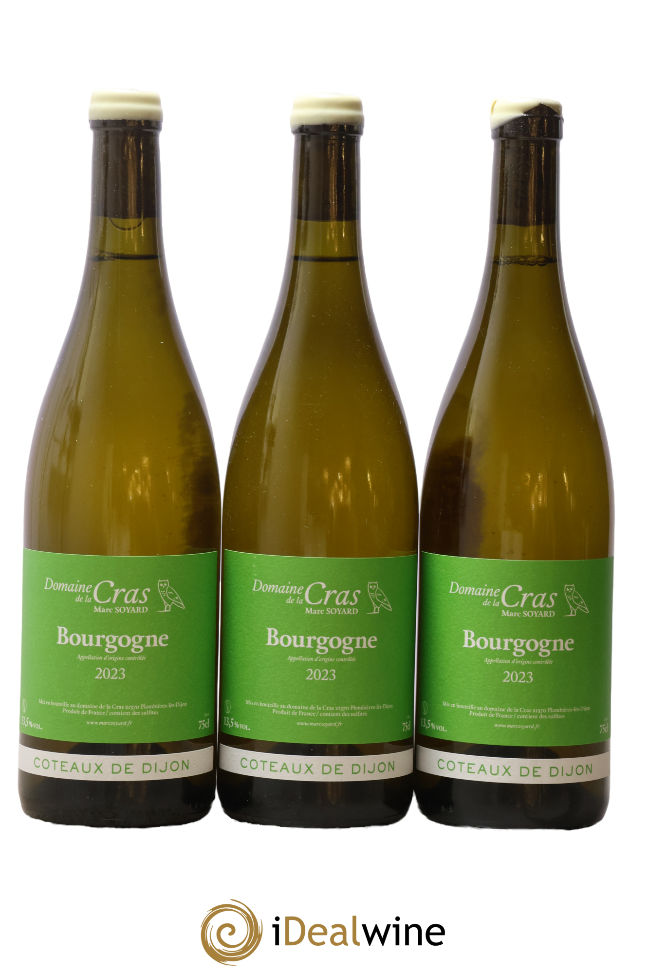 Coteaux de Dijon Domaine de la Cras - Marc Soyard 2023 - Lot de 3 bouteilles - 0