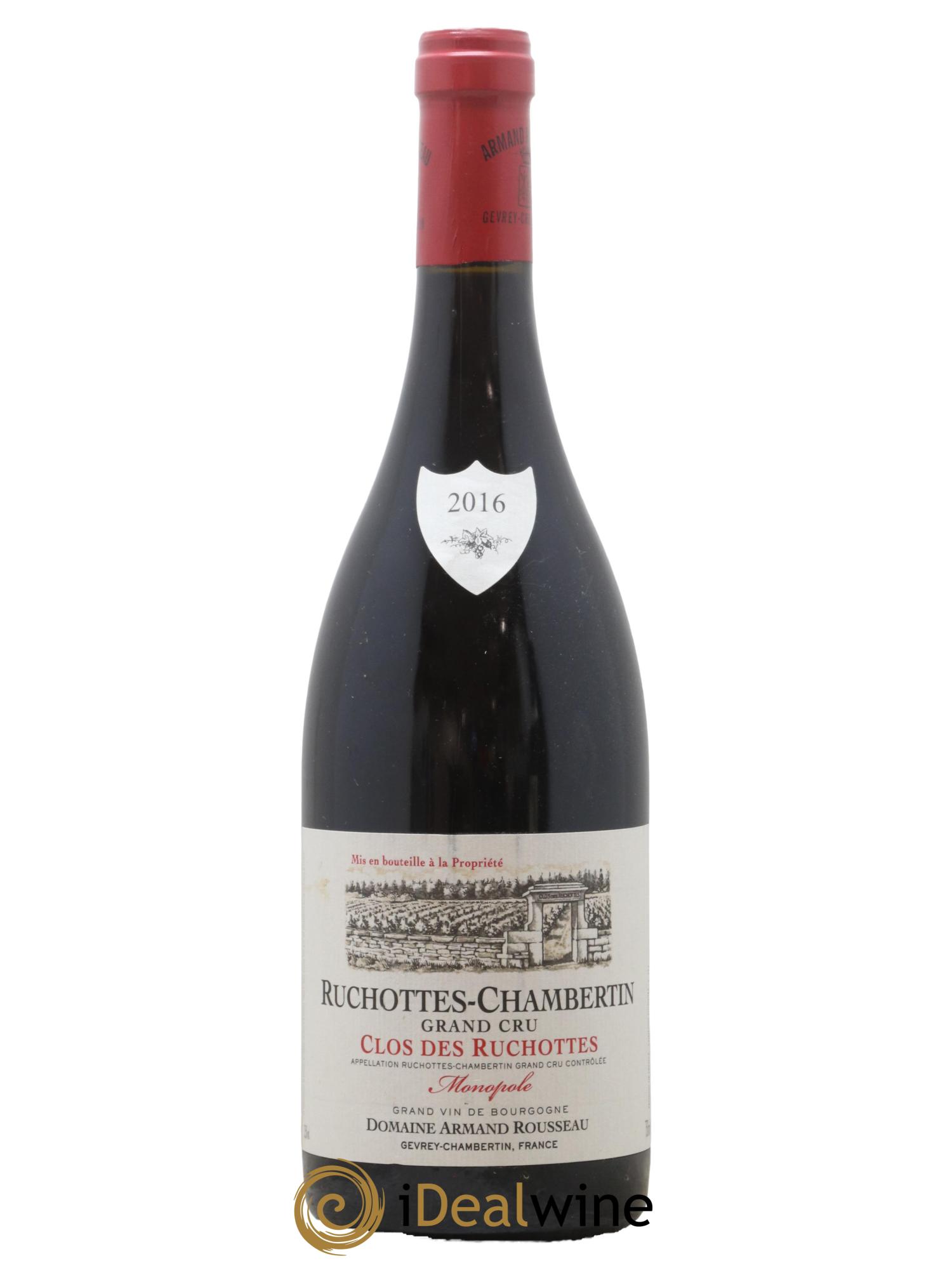 Ruchottes-Chambertin Grand Cru Clos des Ruchottes Armand Rousseau (Domaine) 2016 - Posten von 1 Flasche - 0