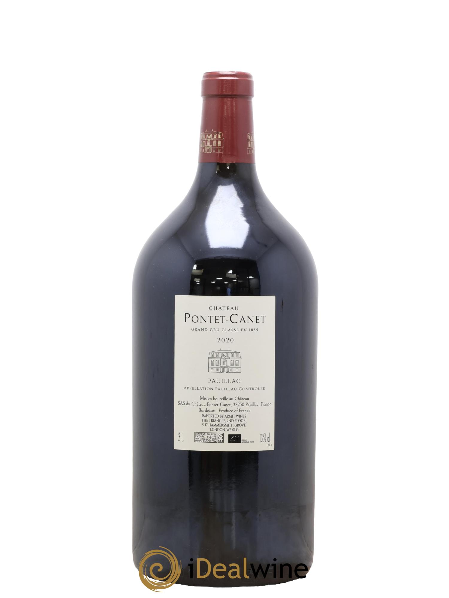 Château Pontet Canet 5ème Grand Cru Classé 2020 - Lot of 1 double magnum - 1