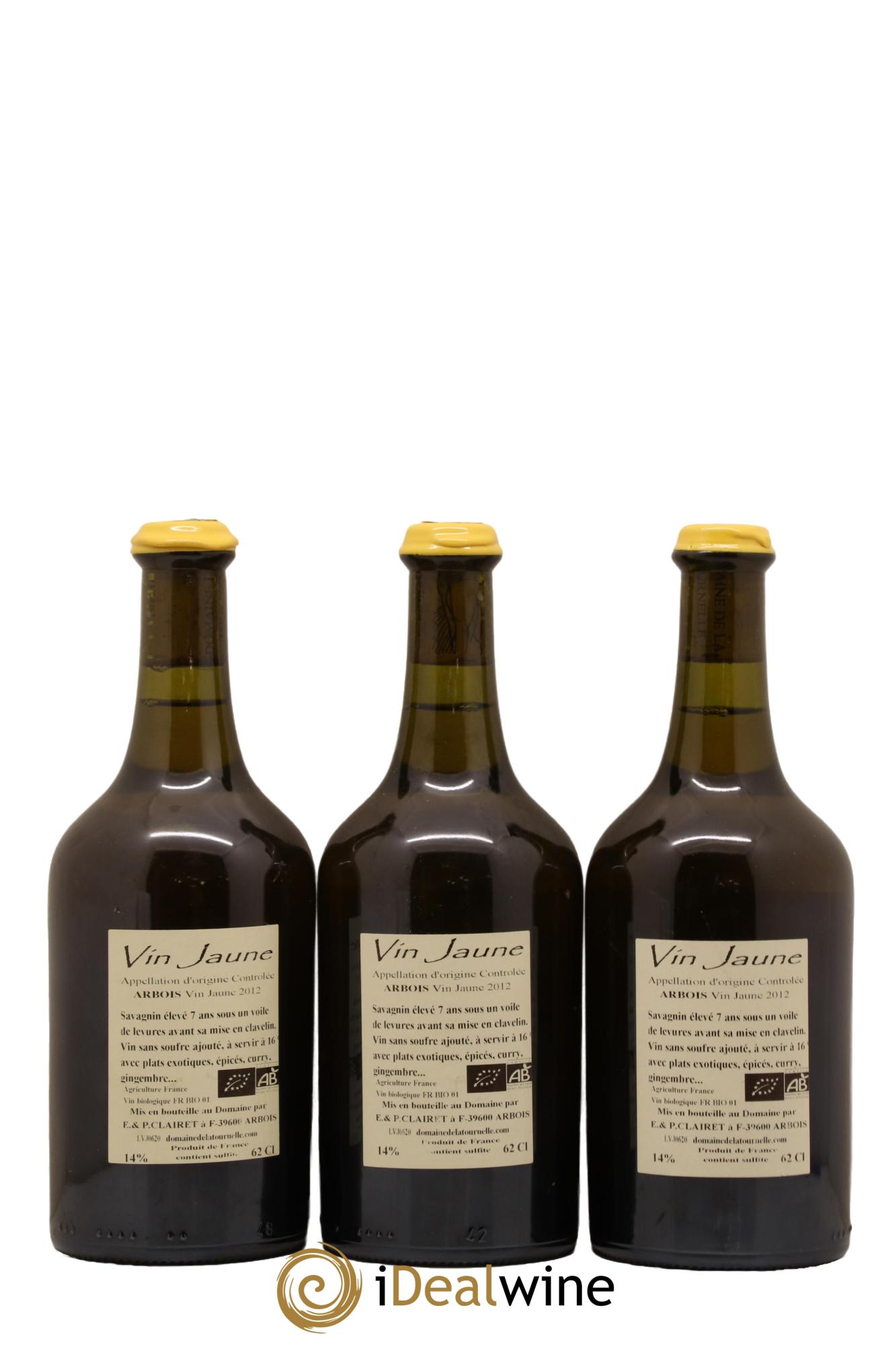 Arbois Vin Jaune Domaine de la Tournelle 2012 - Lot de 3 clavelins - 1