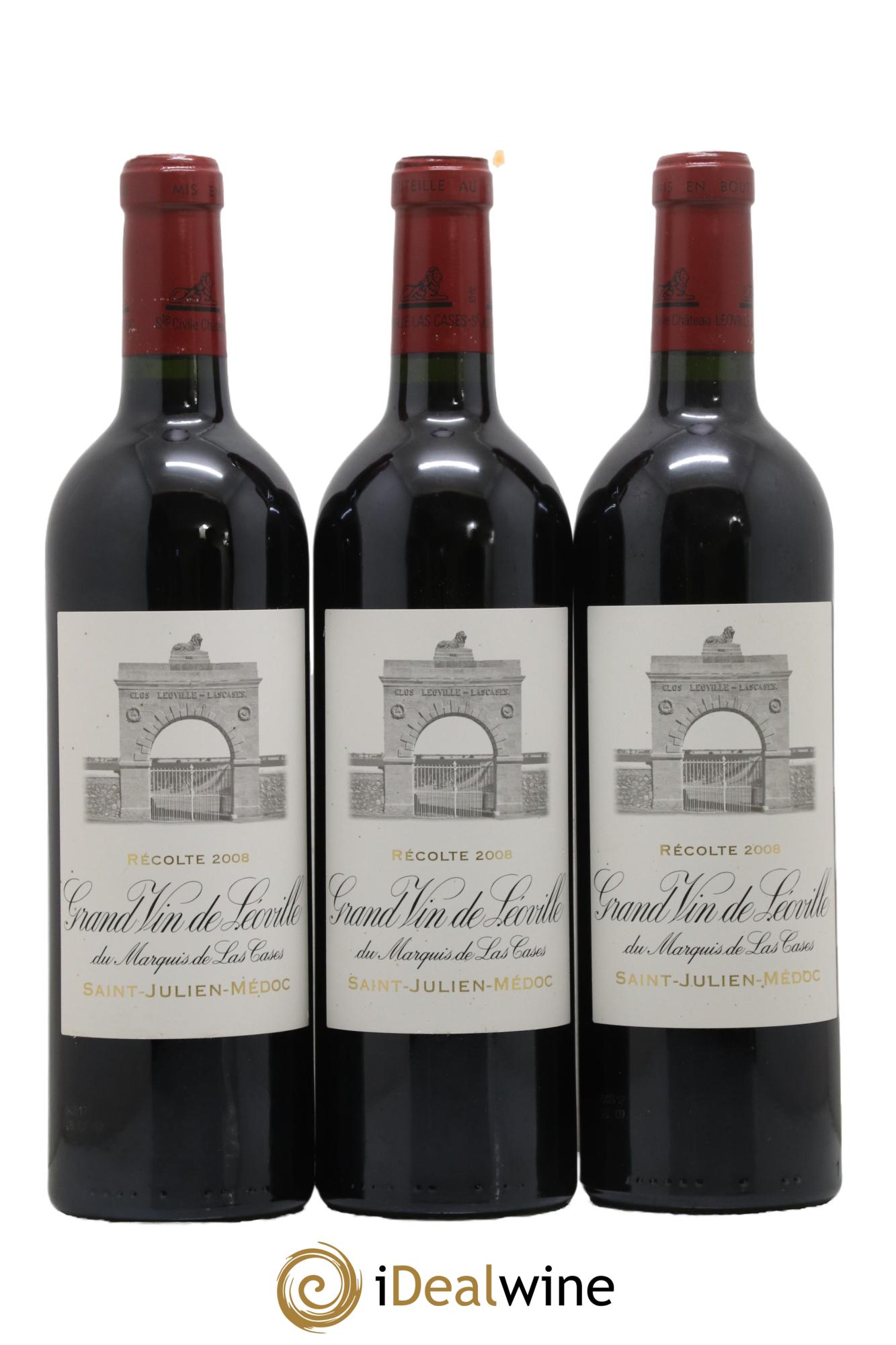 Château Léoville Las Cases 2ème Grand Cru Classé 2008 - Lot de 6 bouteilles - 2