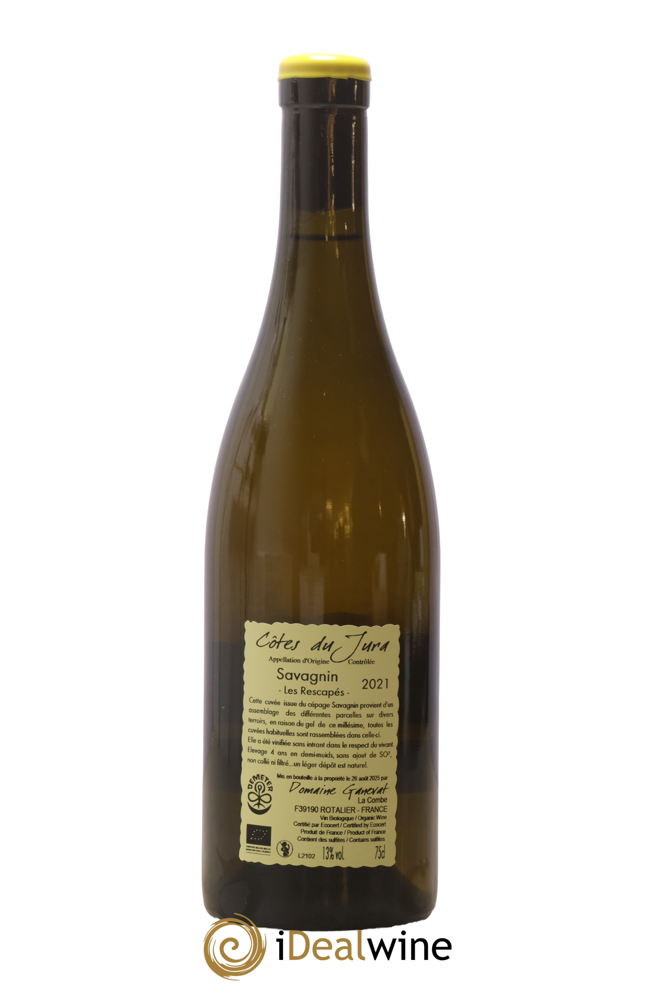 Côtes du Jura Savagnin Les Rescapés Jean-François Ganevat (Domaine) 2021 - Lot of 1 bottle - 1