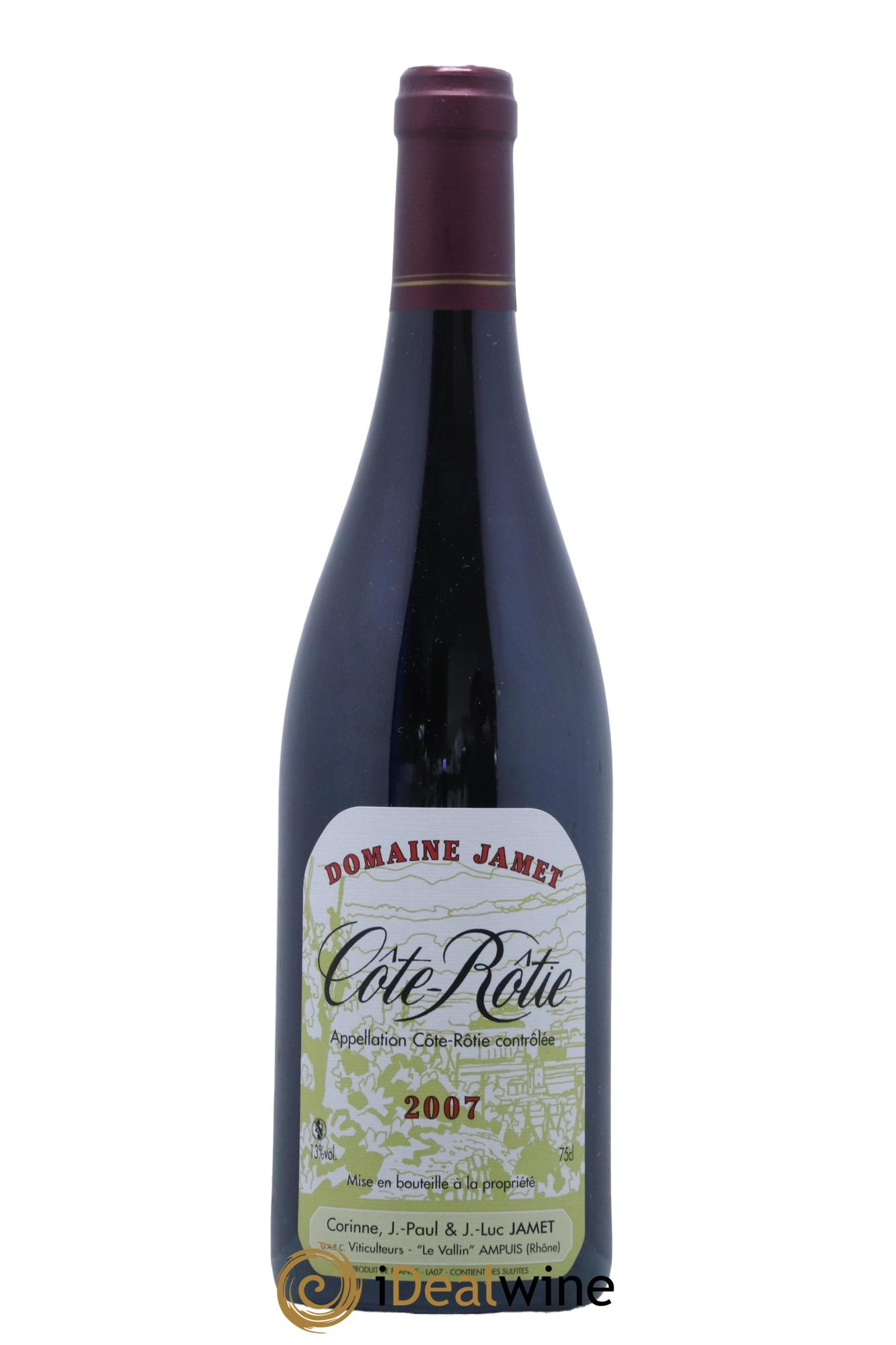 Côte-Rôtie Jamet (Domaine) 2007 - Lot de 1 bouteille - 0