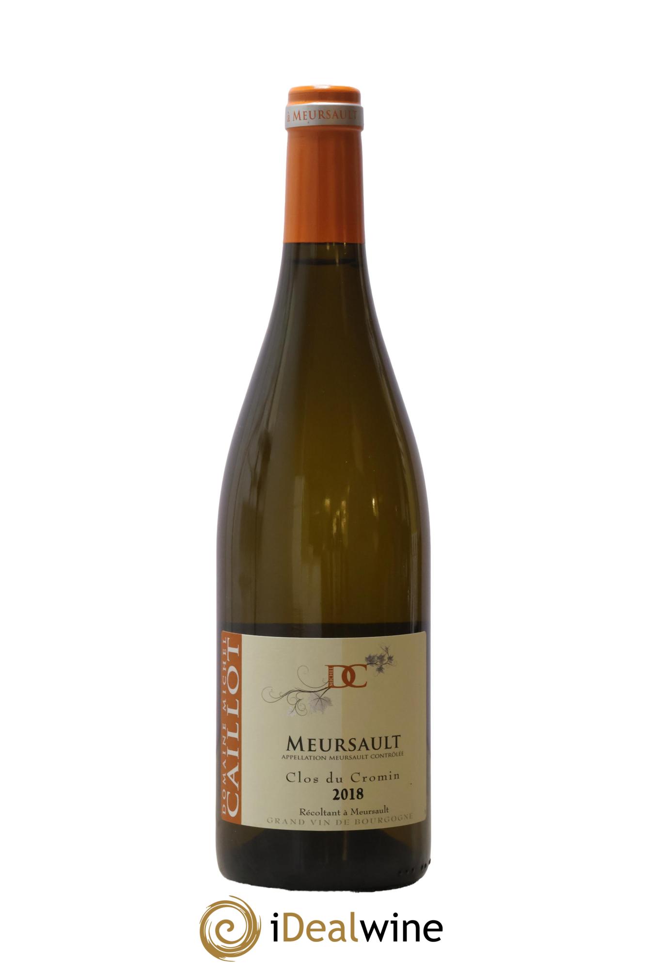 Meursault Clos du Cromin Michel Caillot (Domaine) 2018 - Lot de 1 bouteille - 0