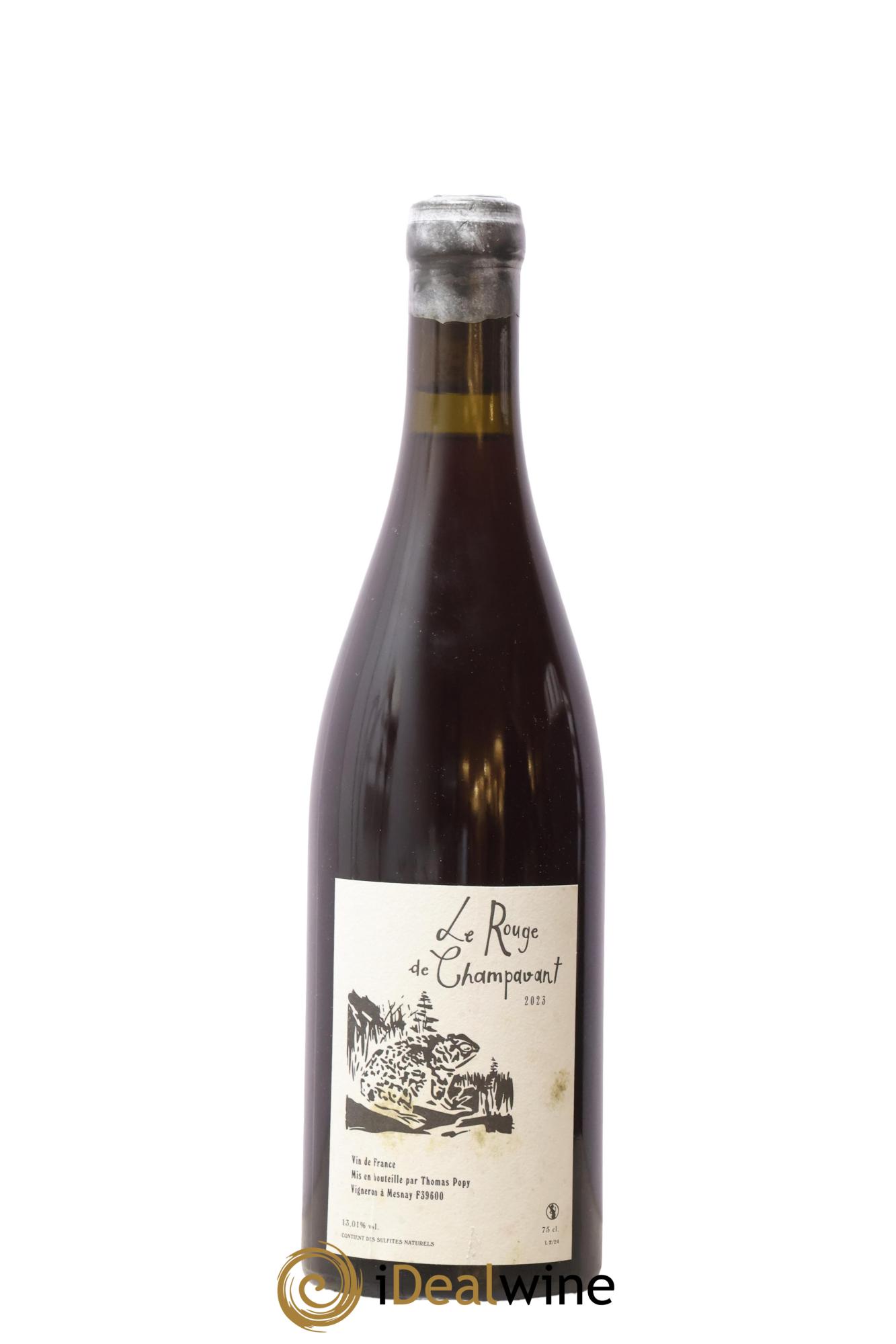 Vin de France Le Rouge de Champavant Thomas Popy 2023 - Posten von 1 Flasche - 0