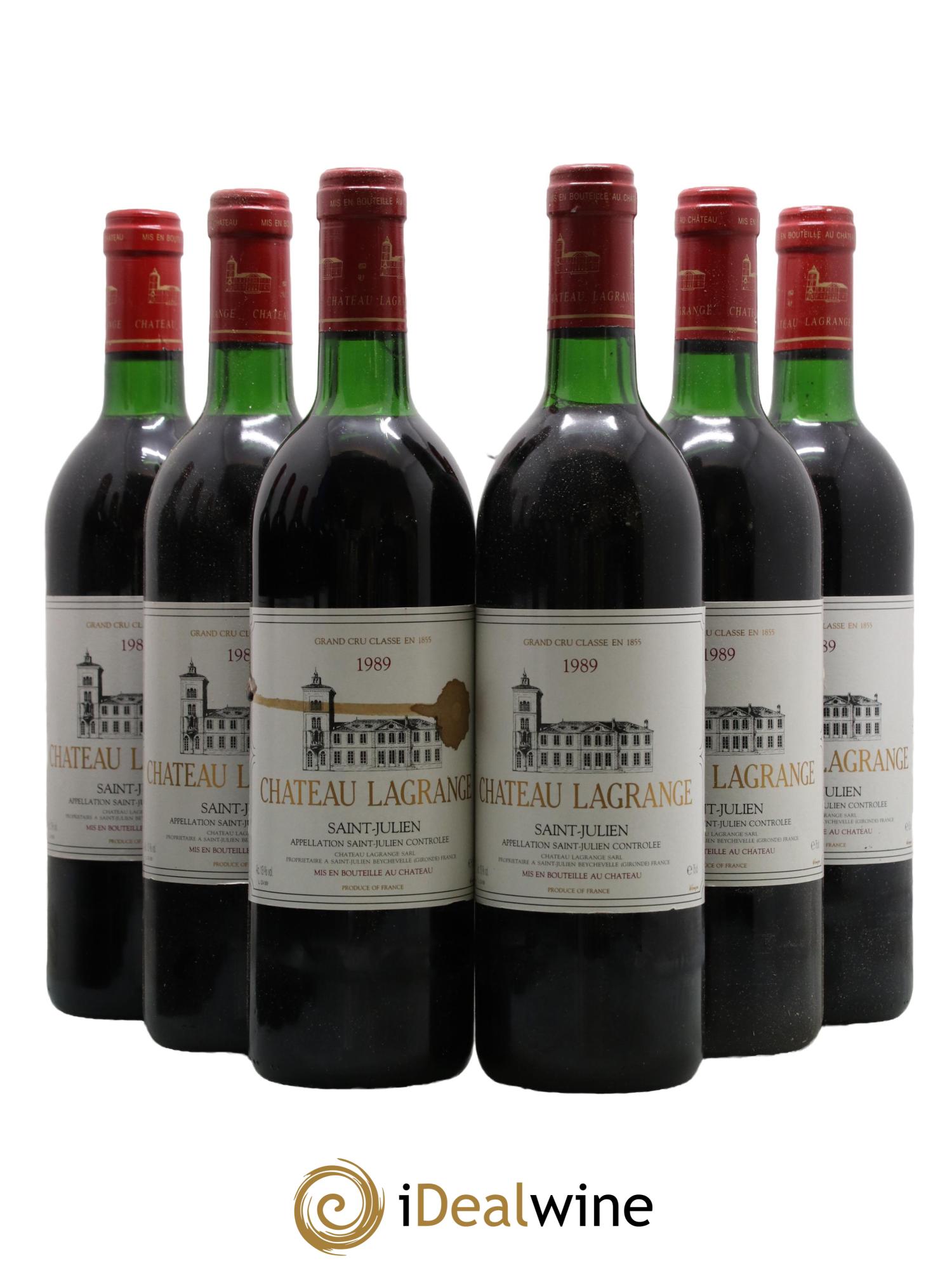 Château Lagrange 3ème Grand Cru Classé 1989 - Lot de 6 bouteilles - 0