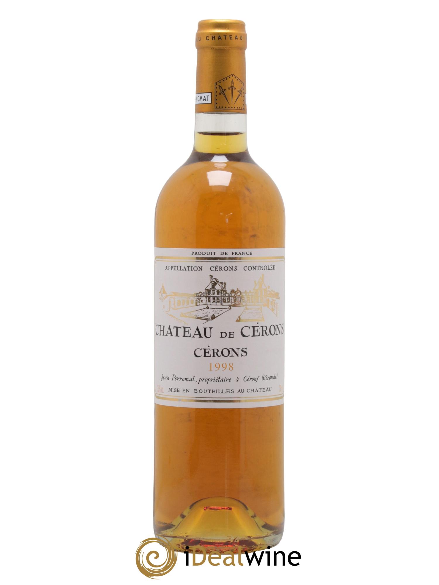 Cérons Château de Cérons 1998 - Posten von 1 Flasche - 0