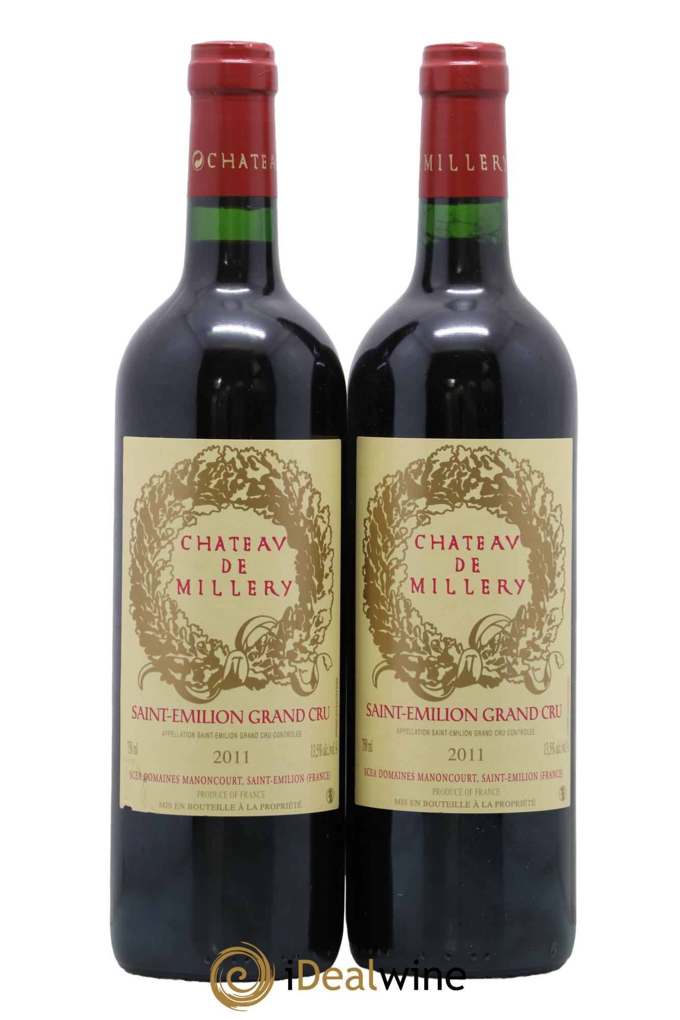 Saint-Émilion Grand Cru Château de Millery 2011 - Posten von 2 Flaschen - 0
