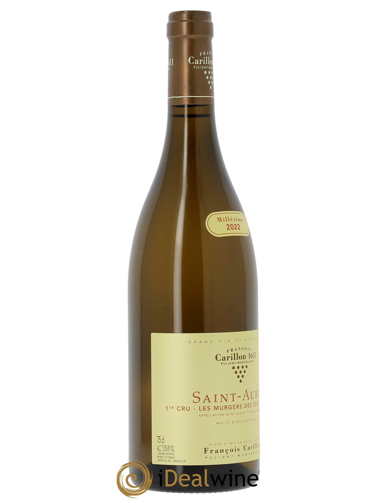 Saint-Aubin 1er Cru Les Murgers des dents de Chien François Carillon 2022 - Posten von 1 Flasche - 1