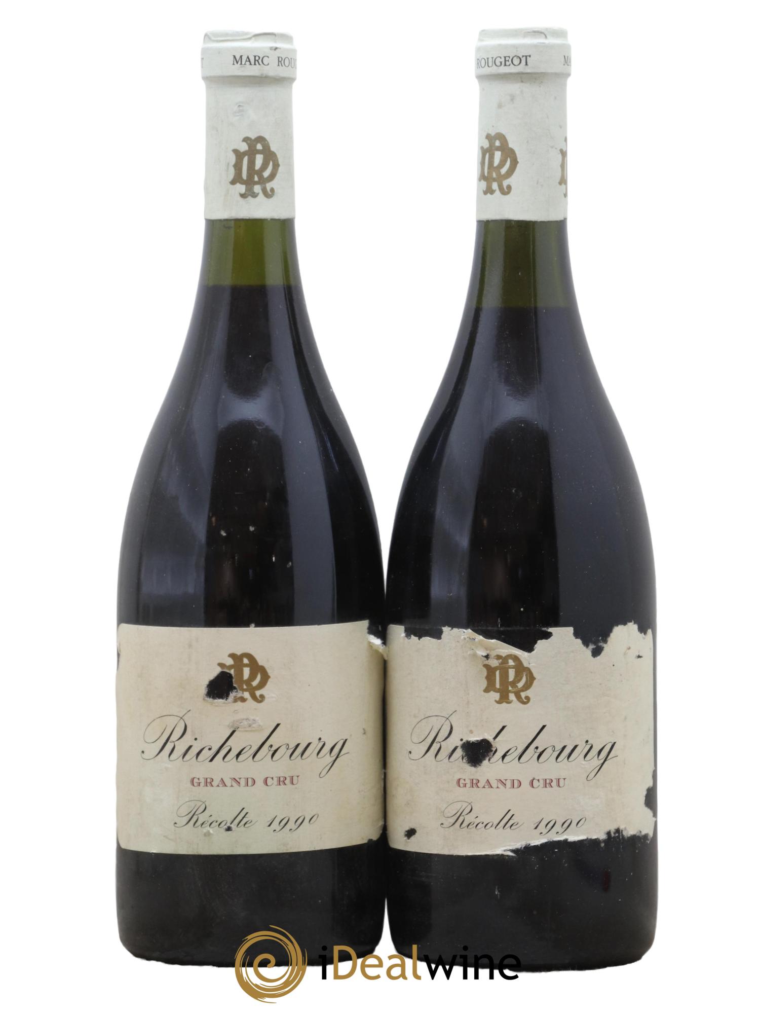 Richebourg Grand Cru Marc Rougeot-Dupin 1990 - Lot of 2 bottles - 0