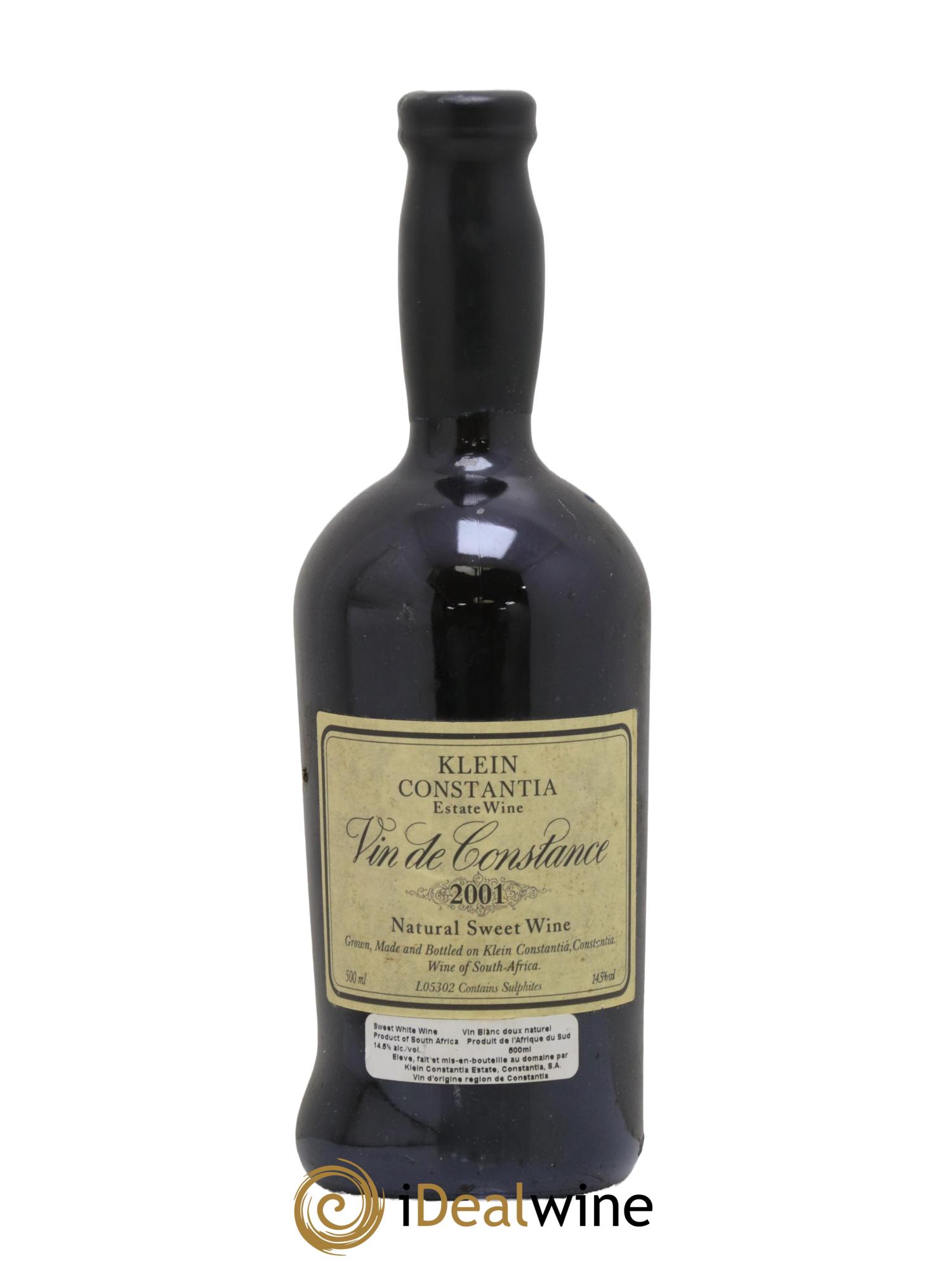Vin de Constance Klein Constantia L. Jooste 2001 - Lot de 1 format 50cl - 0