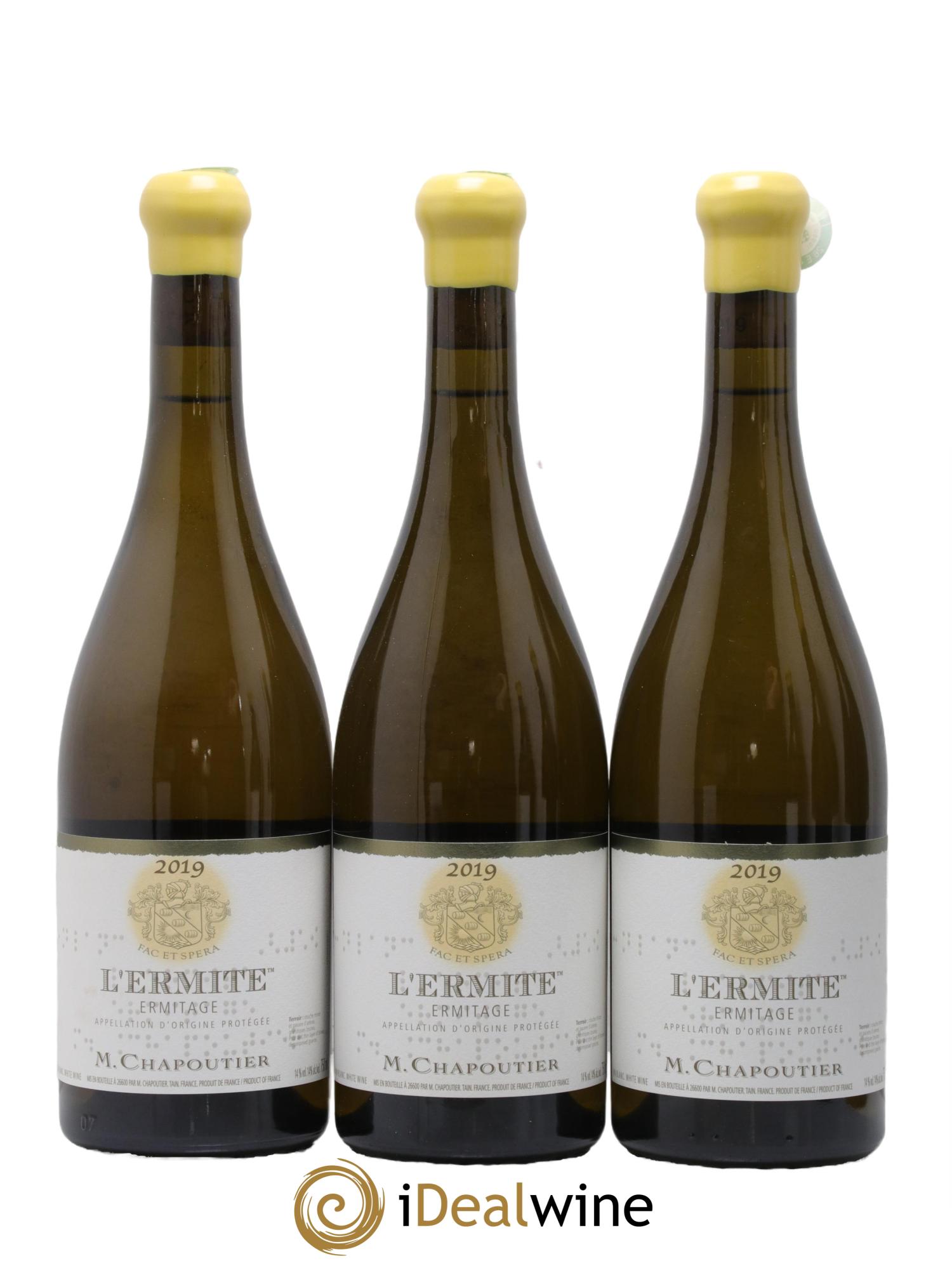 Hermitage Ermitage l'Ermite Chapoutier 2019 - Lot de 6 bouteilles - 1