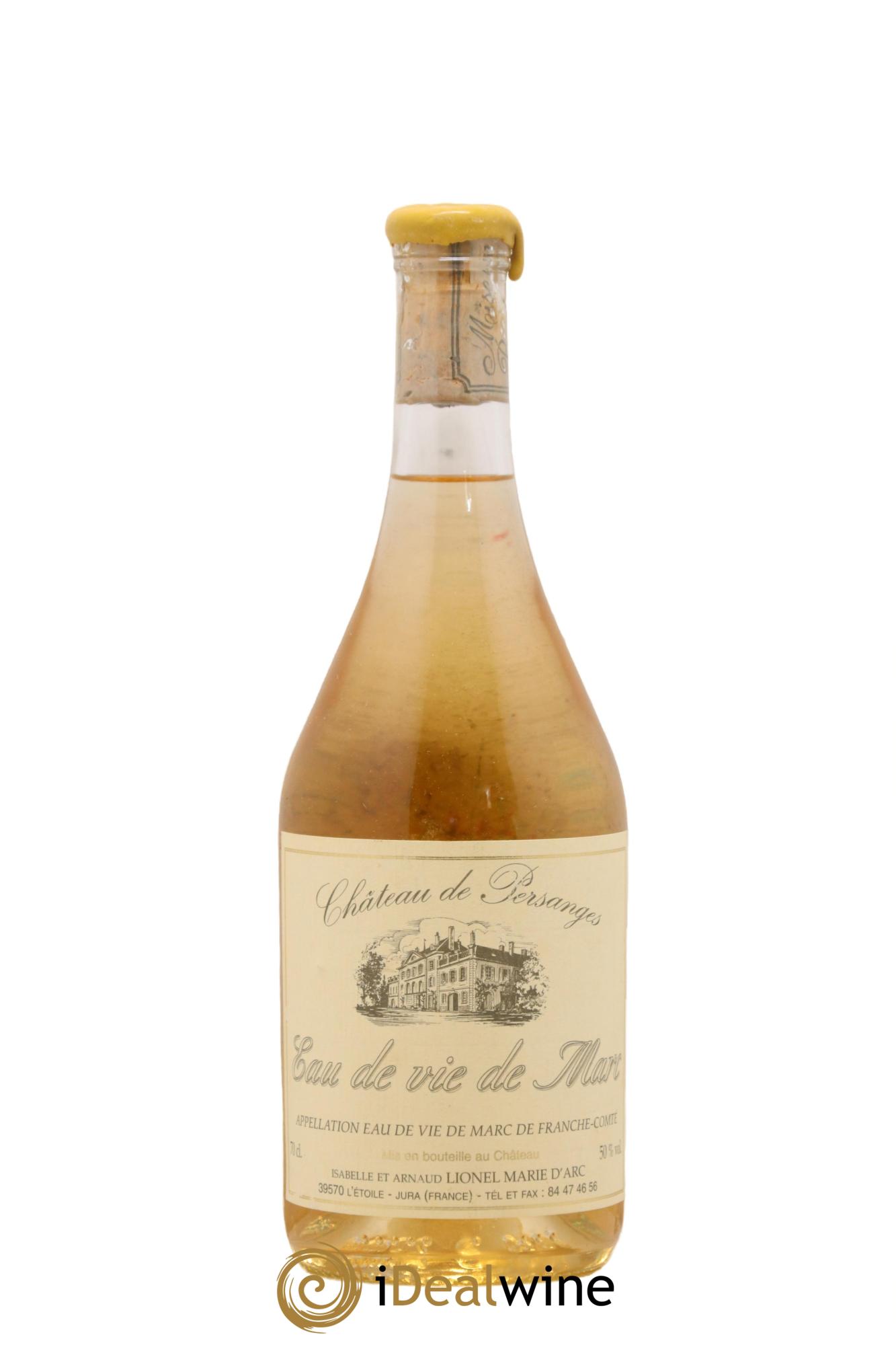 Alcool Eau de vie de Marc Chateau de Persanges - Lot de 1 bouteille - 0