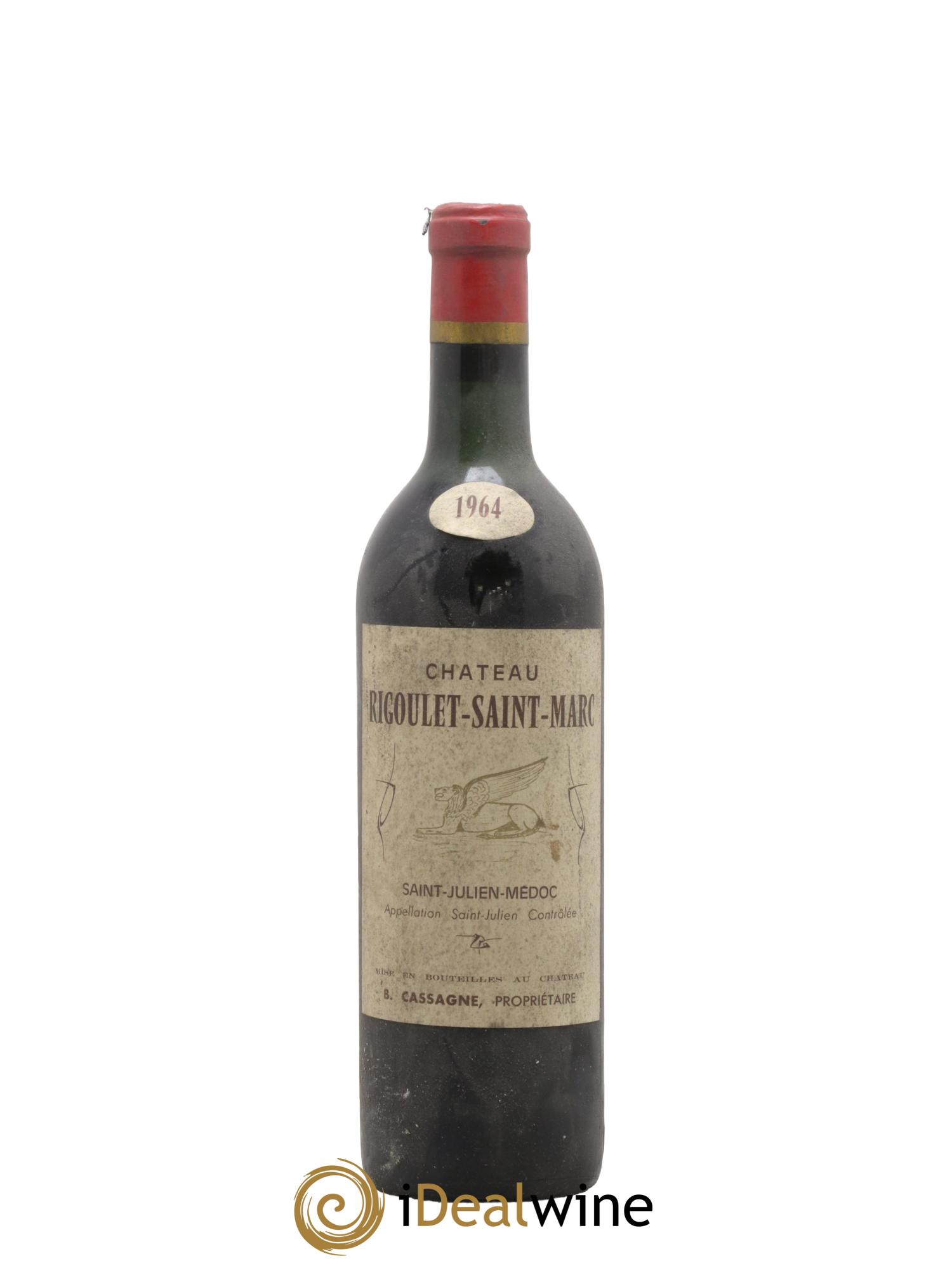 Saint-Julien Château Rigoulet Saint Marc 1964 - Lot de 1 bouteille - 0