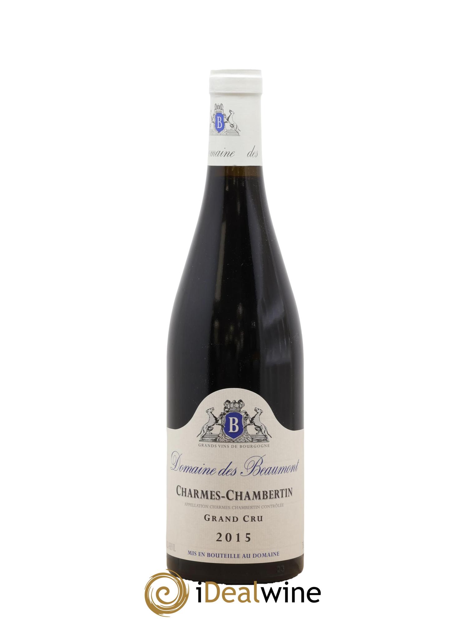 Charmes-Chambertin Grand Cru Domaine des Beaumont 2015 - Lot de 1 bouteille - 0