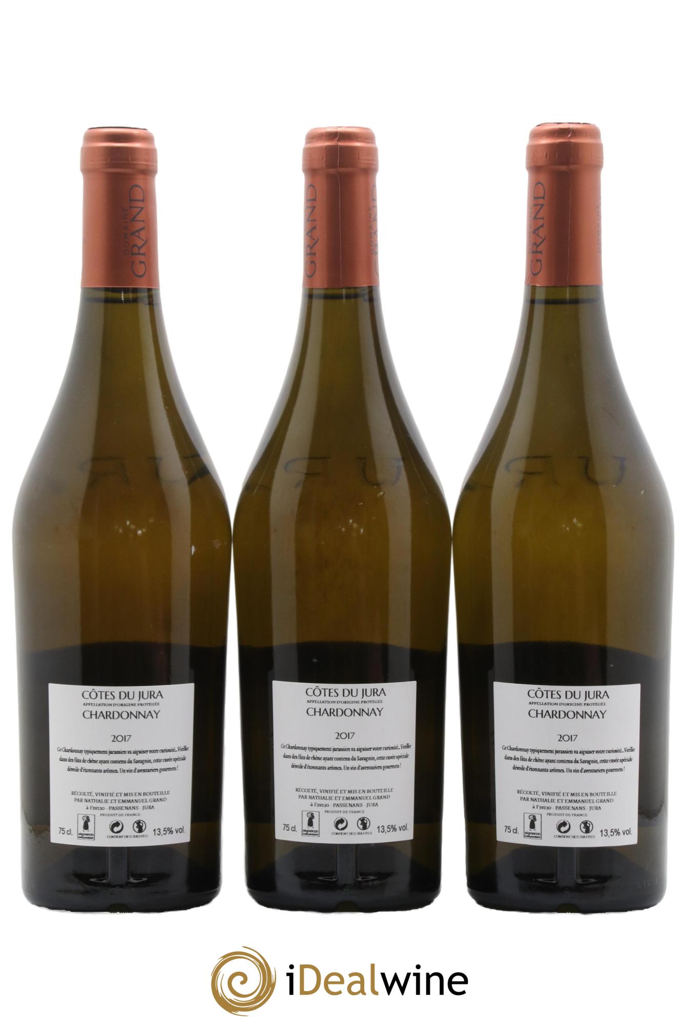 Côtes du Jura Chardonnay Domaine Grand 2017 - Posten von 3 Flaschen - 1