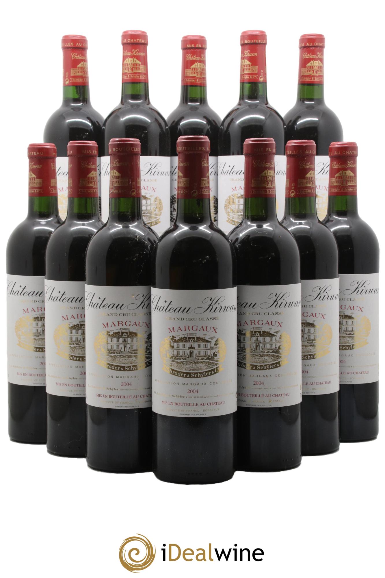 Château Kirwan 3ème Grand Cru Classé 2004 - Posten von 12 Flaschen - 0