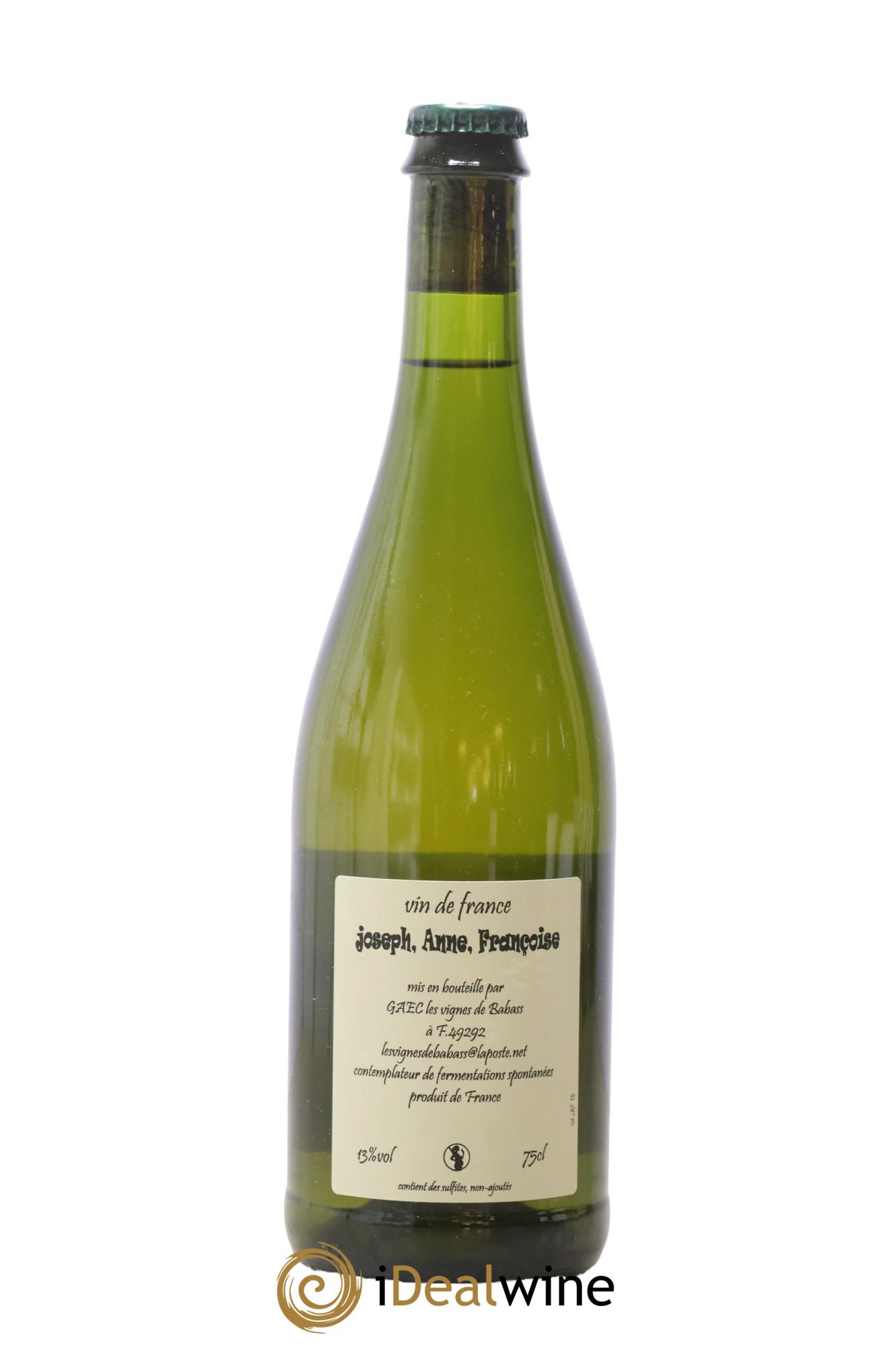 Vin de France Joseph Anne Françoise Les Vignes De Babass 2019 - Lot de 1 bouteille - 1