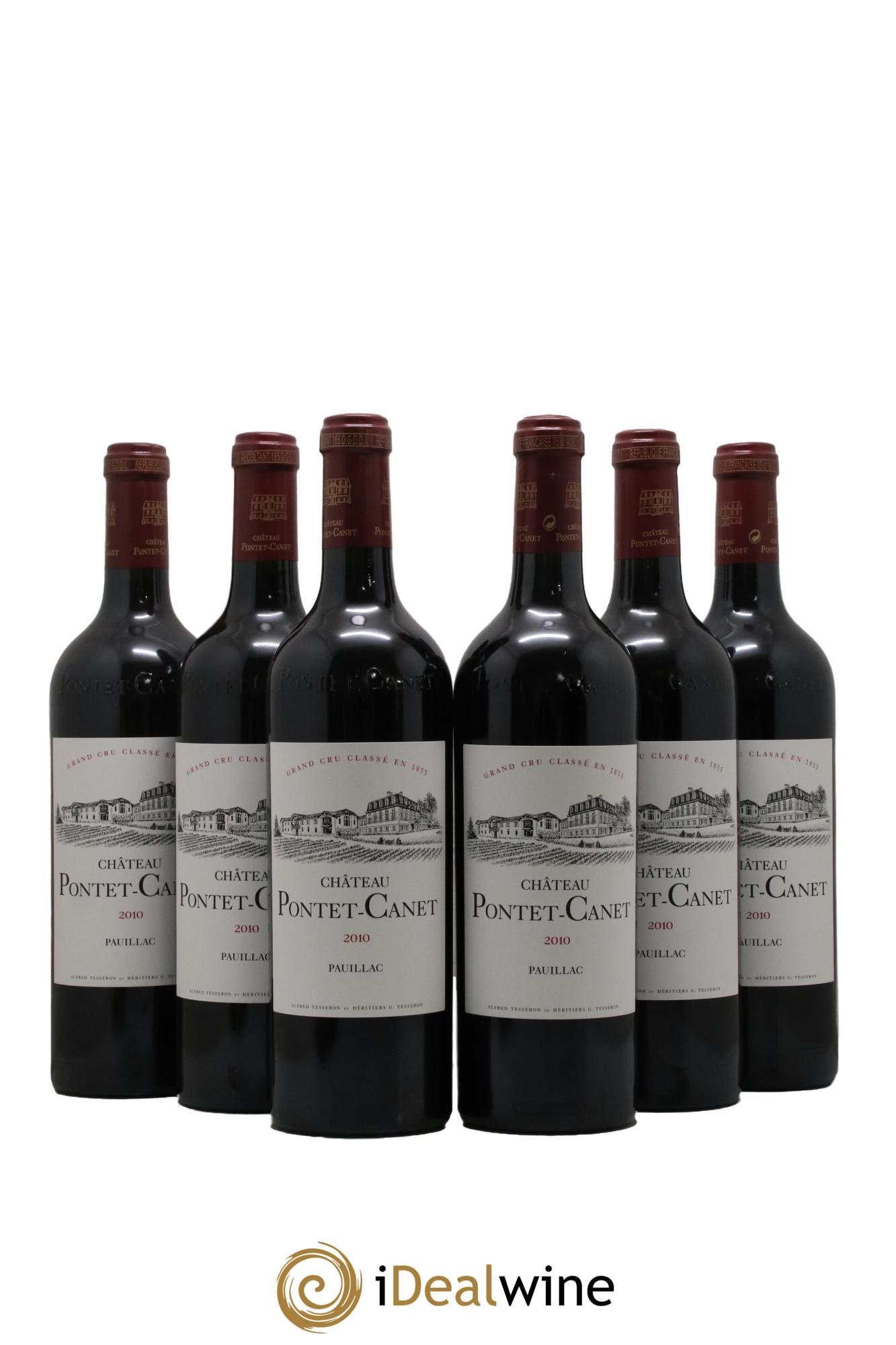 Château Pontet Canet 5ème Grand Cru Classé 2010 - Lot of 6 bottles - 0