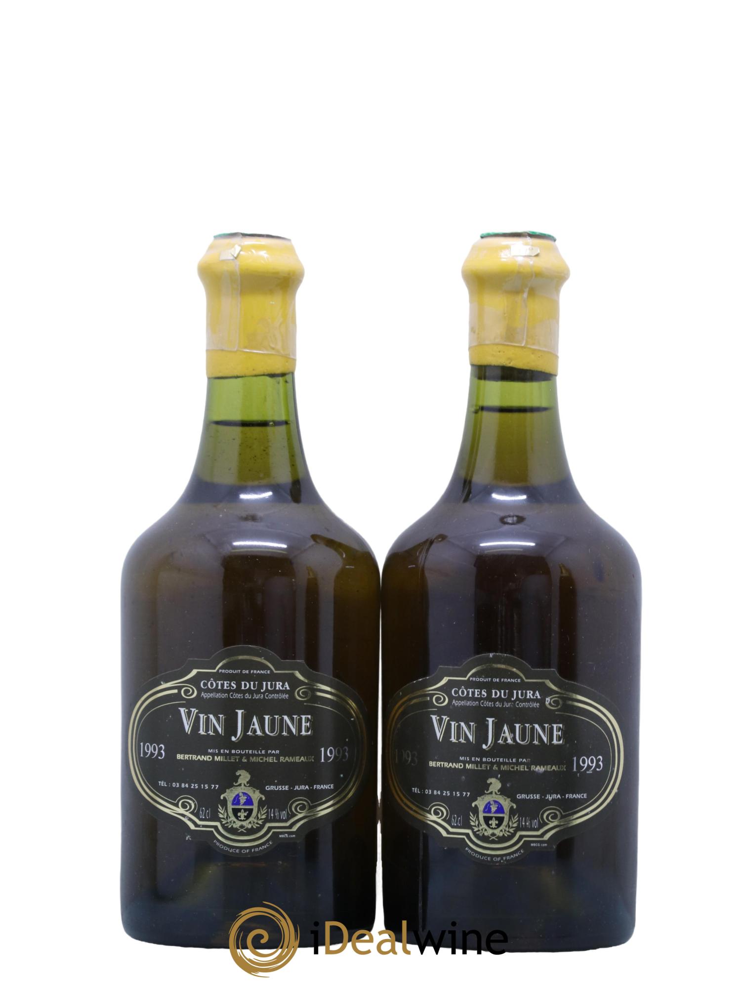 Côtes du Jura Vin Jaune Michel Ramaux Bertrand Millet 1993 - Lot de 2 clavelins - 0