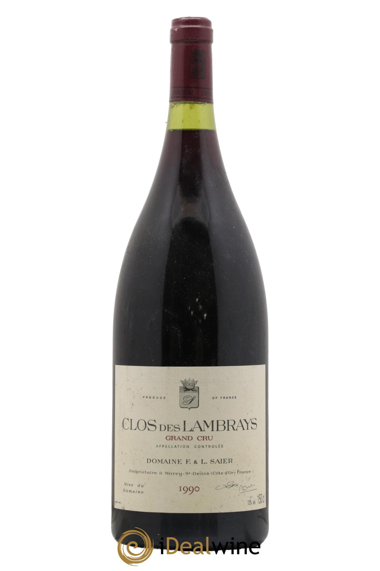 Clos des Lambrays Grand Cru Domaine des Lambrays 1990 - Lot de 1 magnum - 0