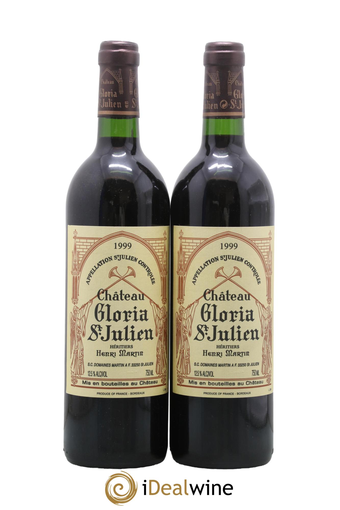 Château Gloria 1999 - Lot de 2 bouteilles - 0