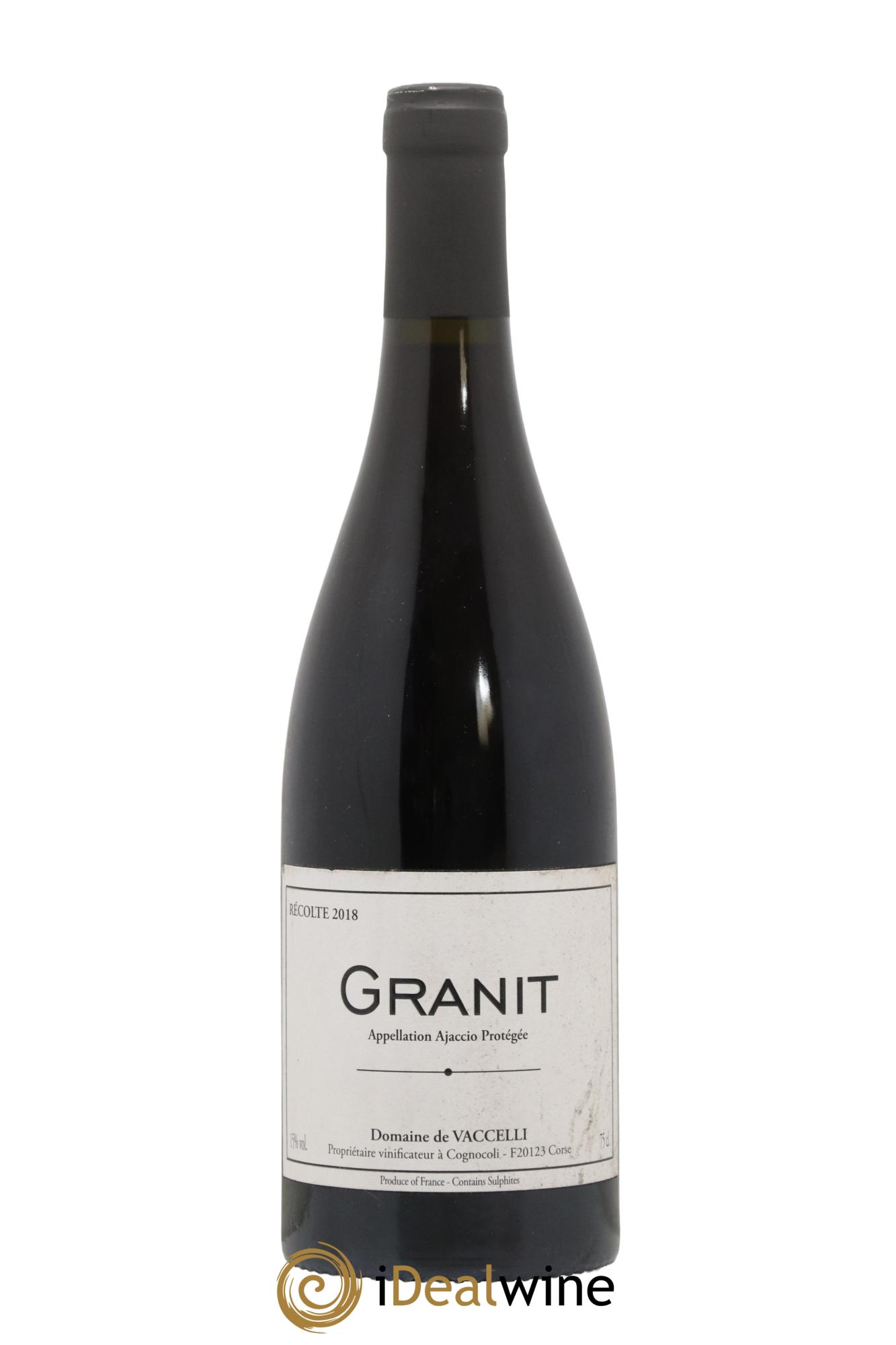Ajaccio Granit Vaccelli 2018 - Posten von 1 Flasche - 0