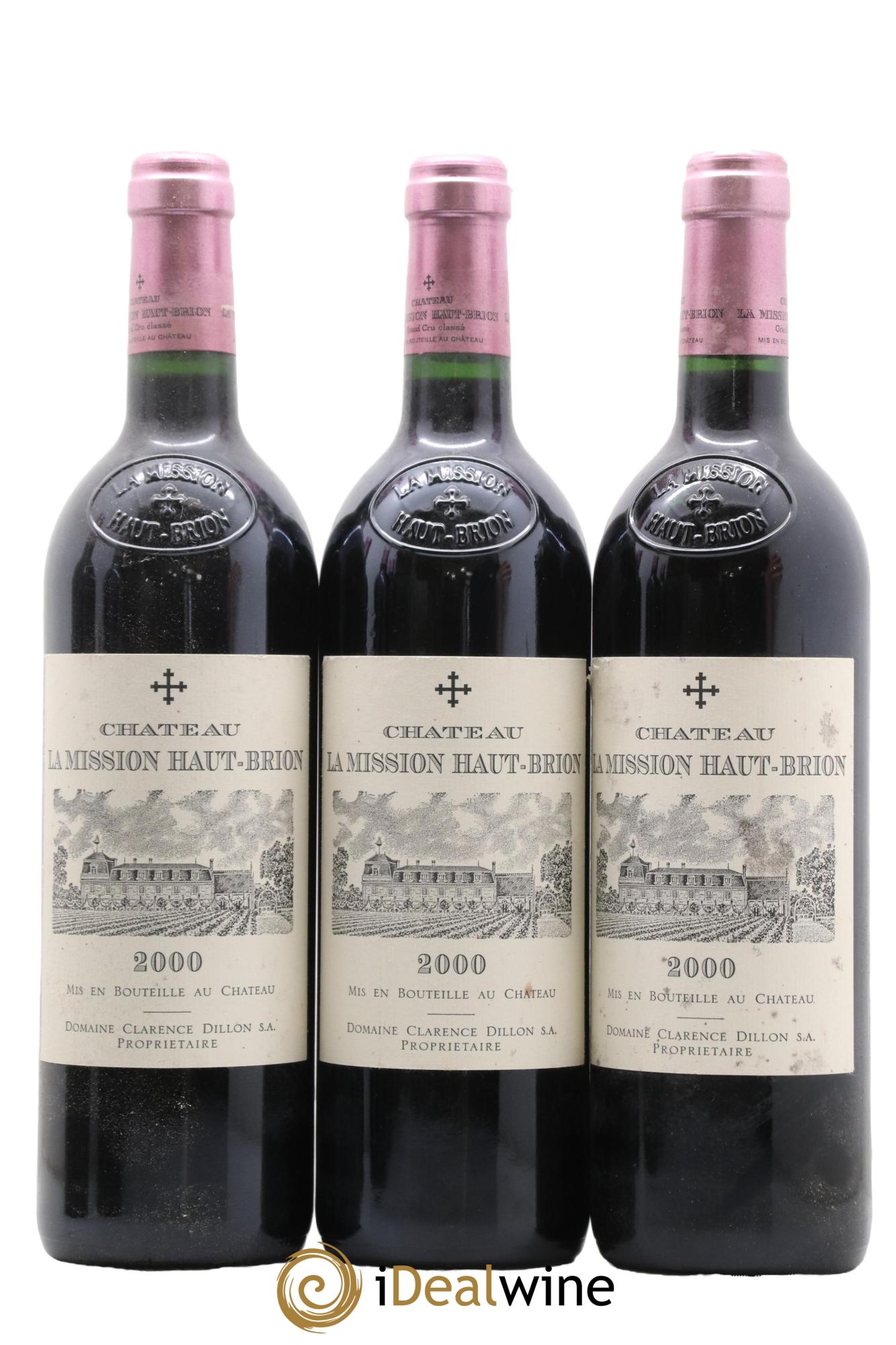 Château la Mission Haut-Brion Cru Classé de Graves 2000 - Posten von 6 Flaschen - 1
