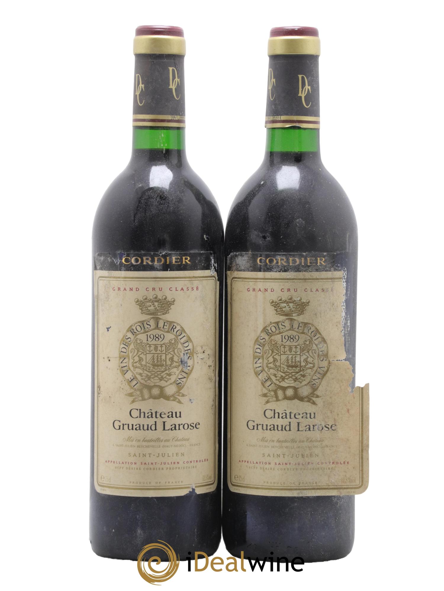 Château Gruaud Larose 2ème Grand Cru Classé 1989 - Lot de 2 bouteilles - 0