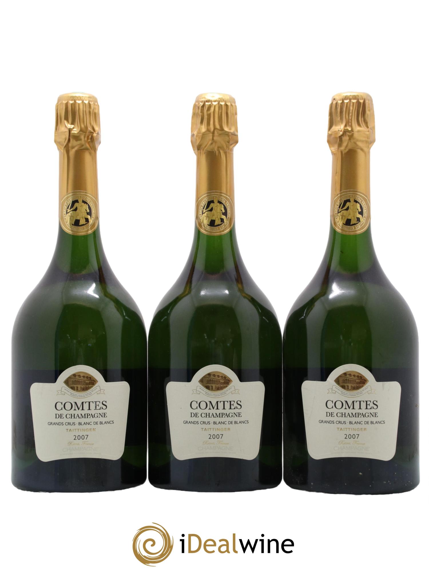 Comtes de Champagne Taittinger 2007 - Lot de 3 bouteilles - 0
