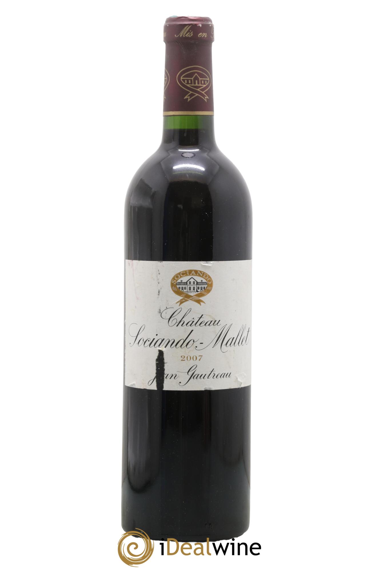 Château Sociando Mallet 2007 - Lot de 1 bouteille - 0