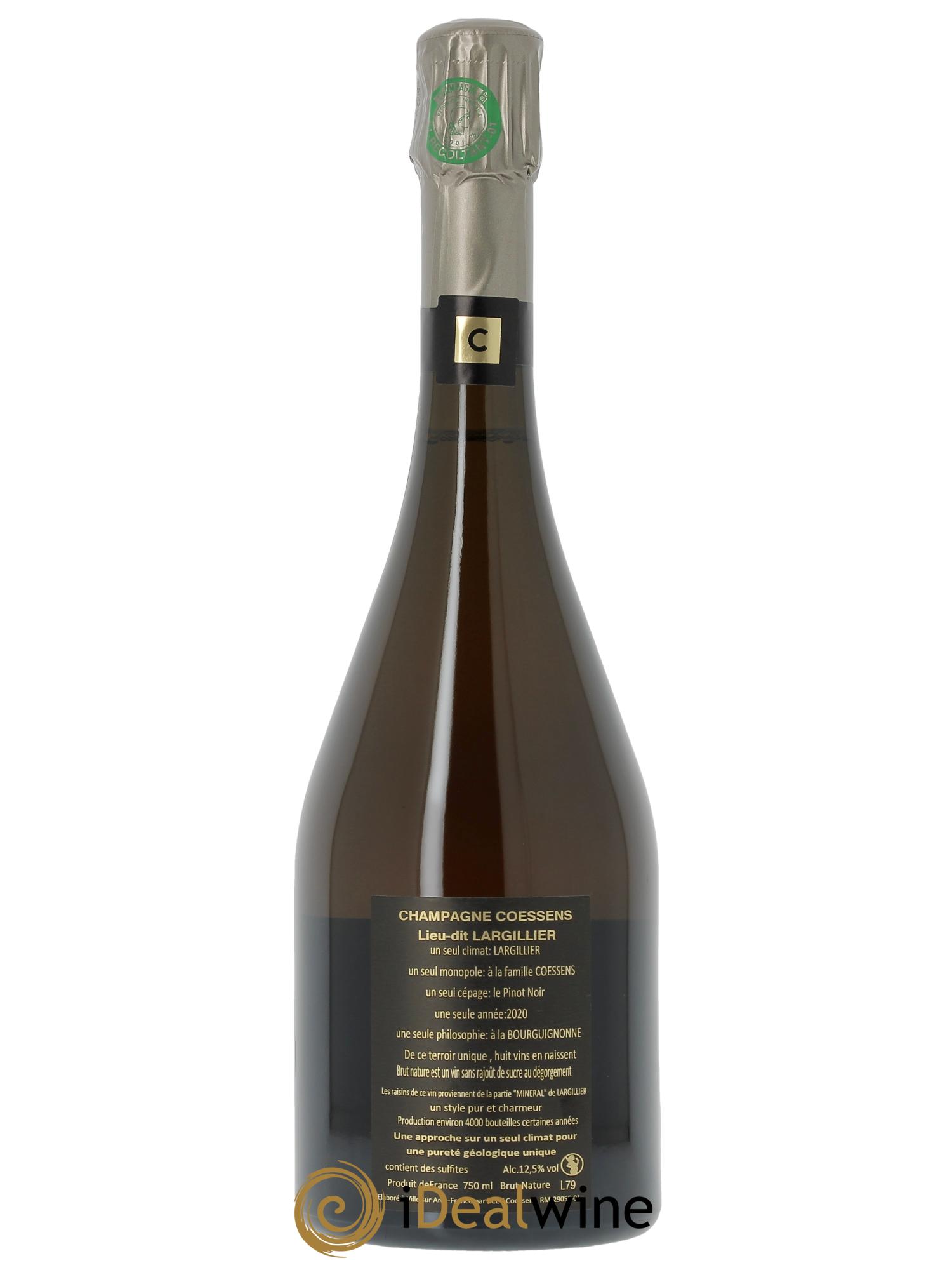 Largillier Brut Nature Jérome Coessens  - Lotto di 1 bottiglia - 1