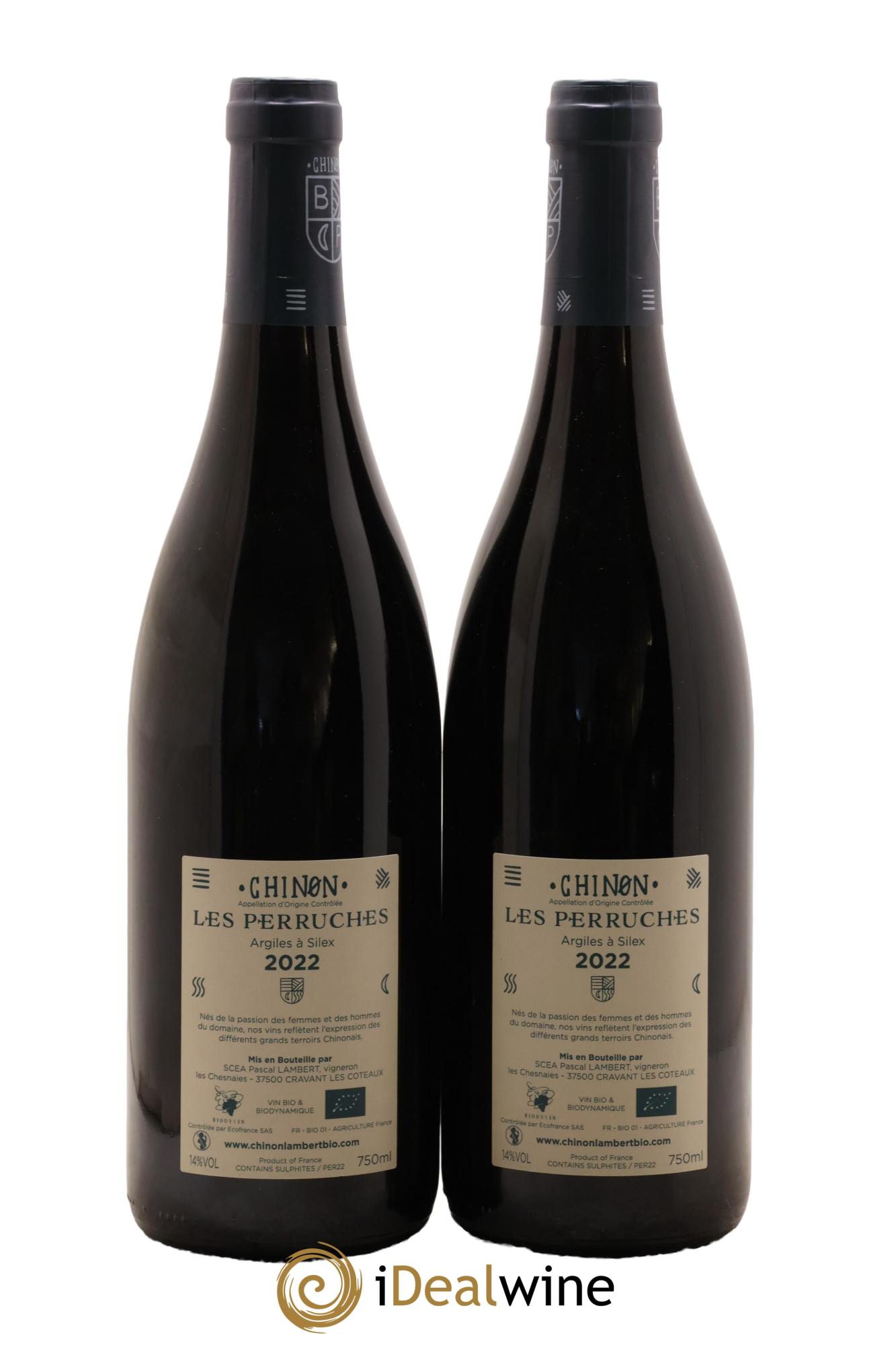 Chinon Les Perruches Domaine Lambert 2022 - Lotto di 2 bottiglie - 1