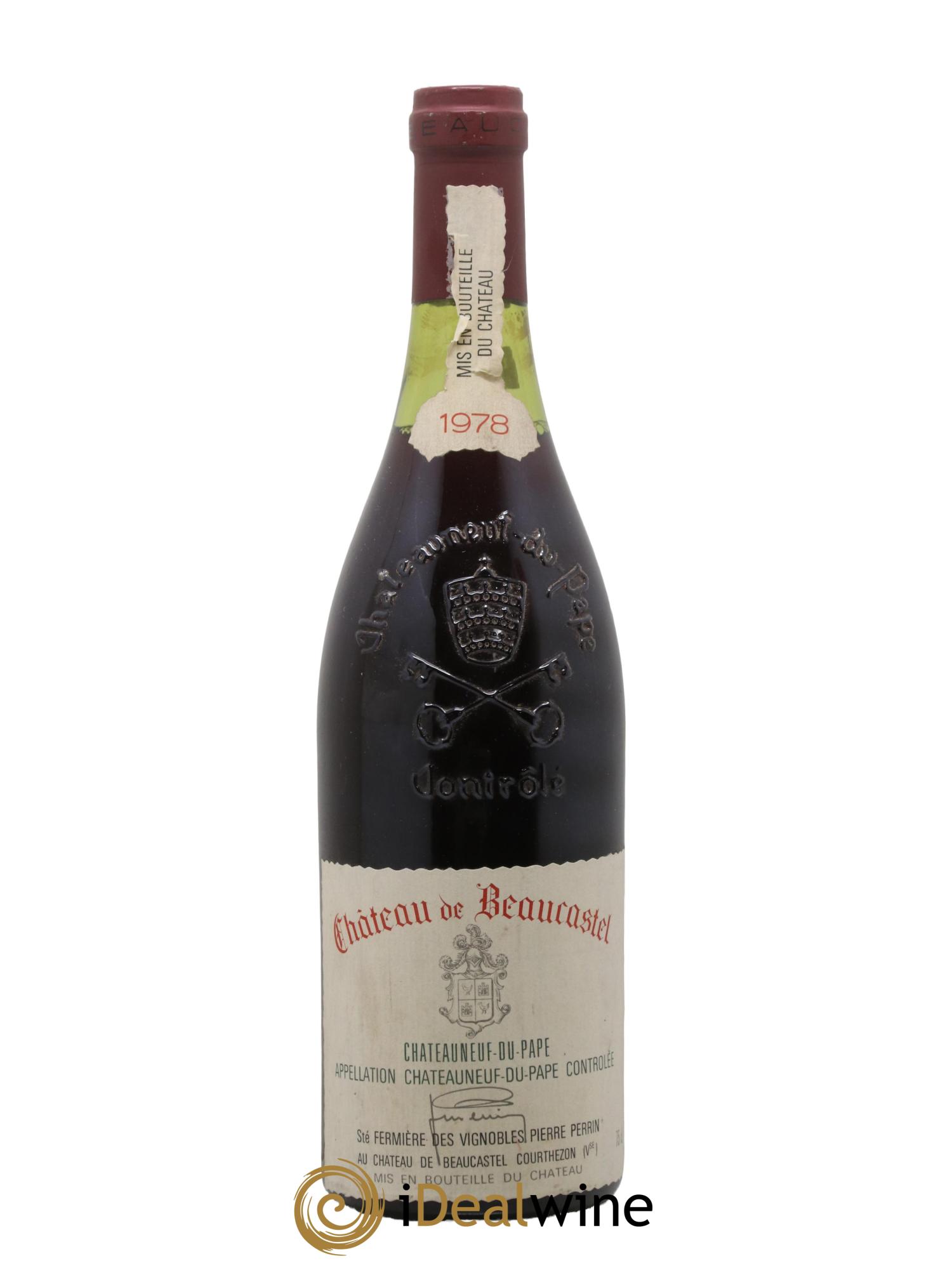 Châteauneuf-du-Pape Château de Beaucastel Famille Perrin 1978 - Lot de 1 bouteille - 0