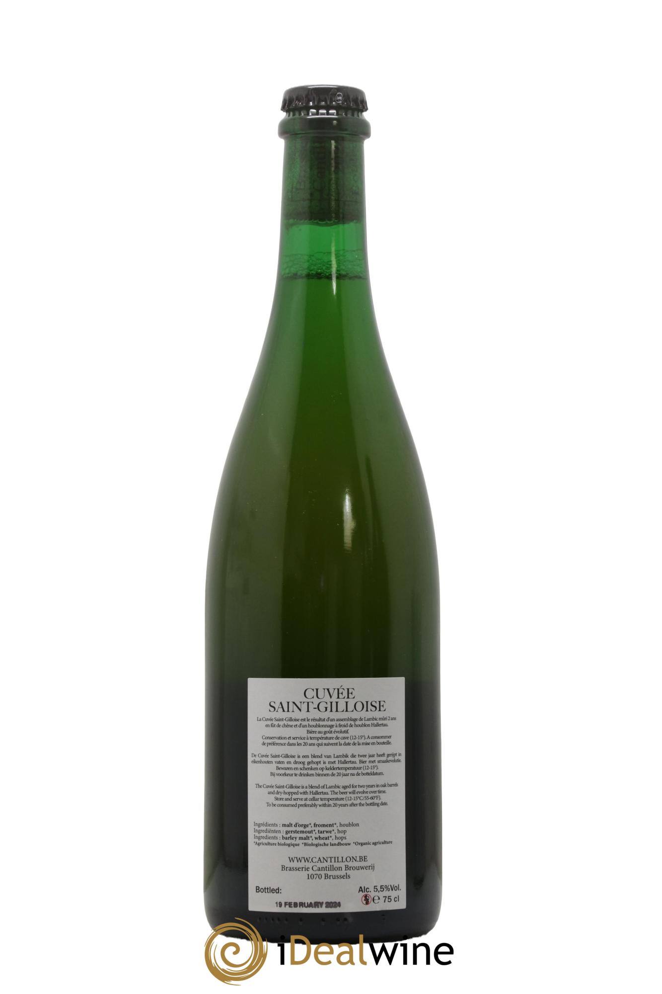 Bière Gueuze Cuvée Saint-Gilloise (bottled 2024) - Lot de 1 bouteille - 1