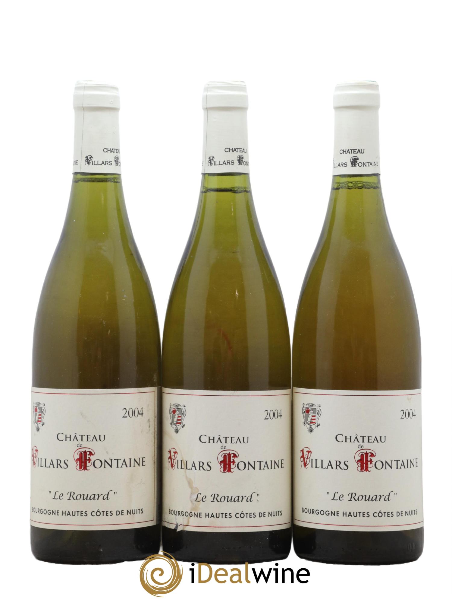 Hautes-Côtes de Nuits Le Rouard Domaine de Villars Fontaine 2004 - Lot de 3 bouteilles - 0